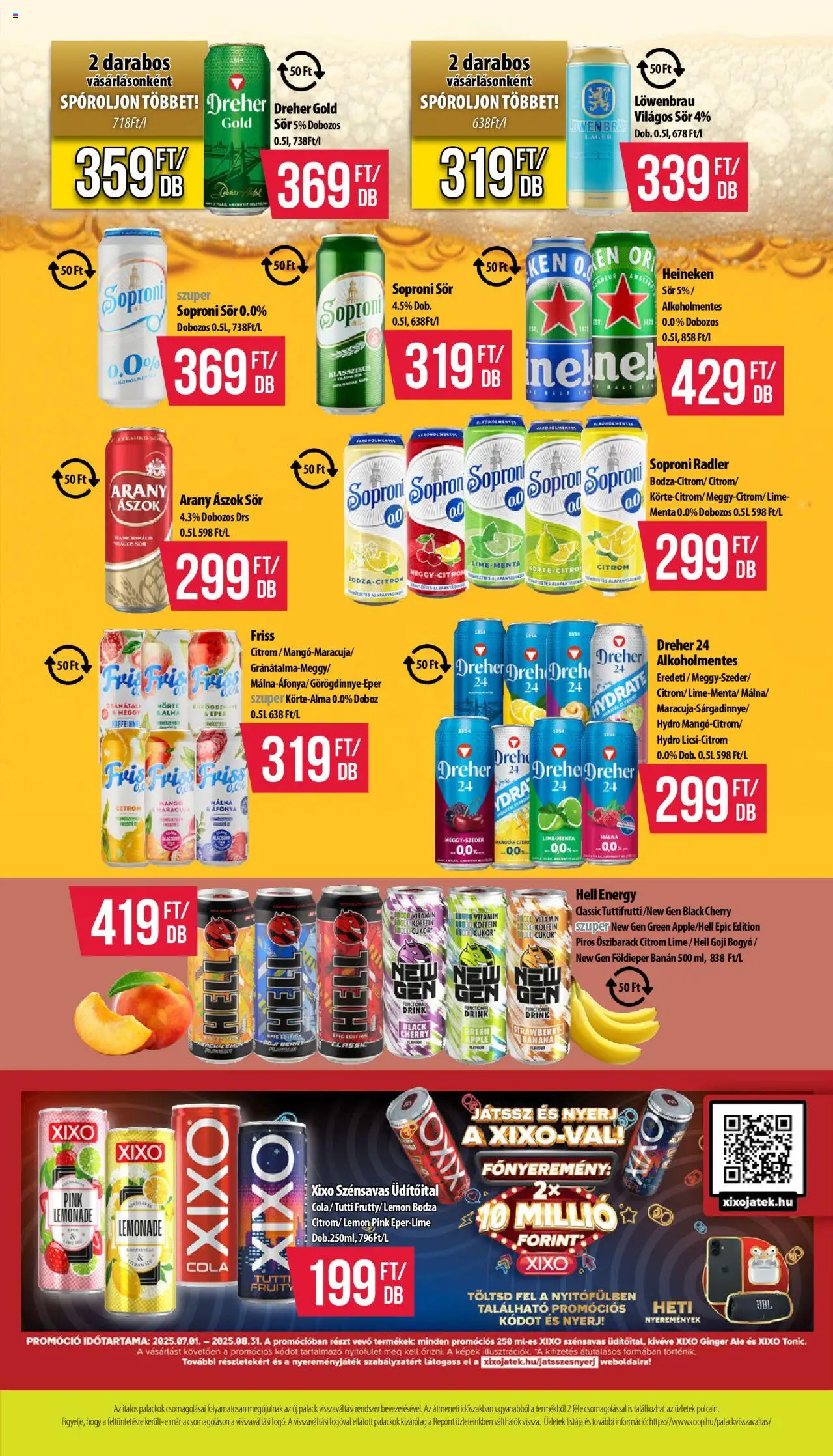 COOP akciós ujság - amely érvényes a következő dátumtól: 14.08.2025 | Oldal: 9 | Termékek: Cola, Eper, Só, Citrom