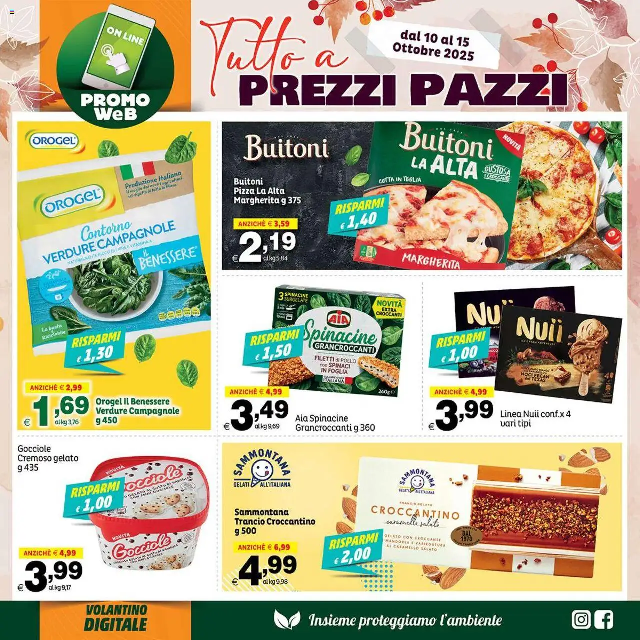 Volantino Elite Supermercati del 10.10.2025 | Pagina: 4 | Prodotti: Teglia, Pizza, Verdure, Noci