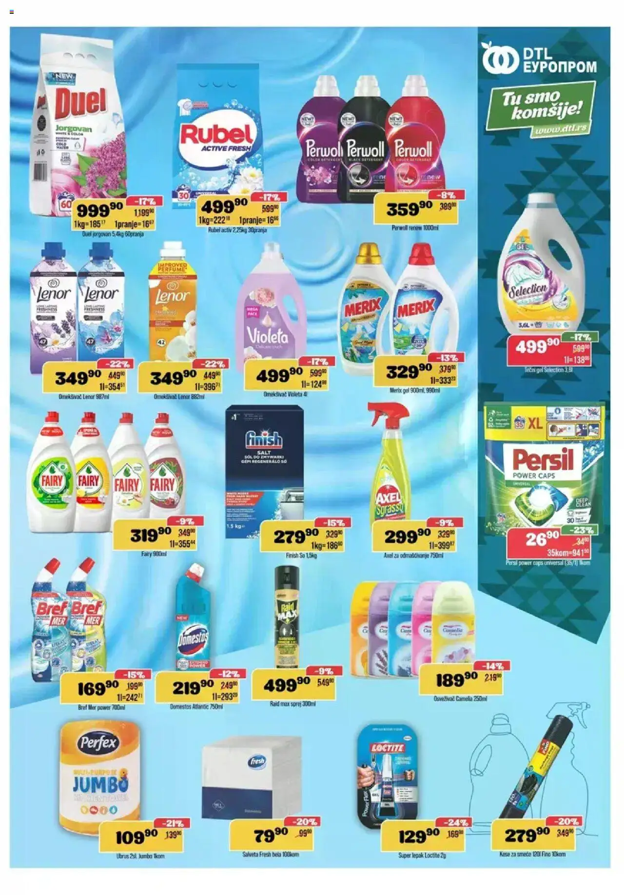 Europrom katalog - važi od 13.08.2025 | Strana: 11 | Proizvode: Lenor, Šal, Ubrus, So