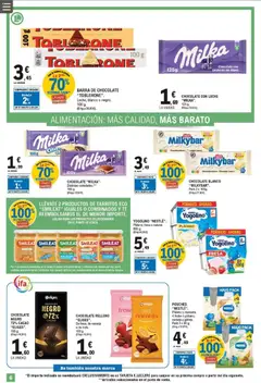 Vista previa E.Leclerc folleto válido desde el 08.04.2026 | Página: 6 | Productos: Leche, Chocolate, Té, Φρυγανιές σικάλεως