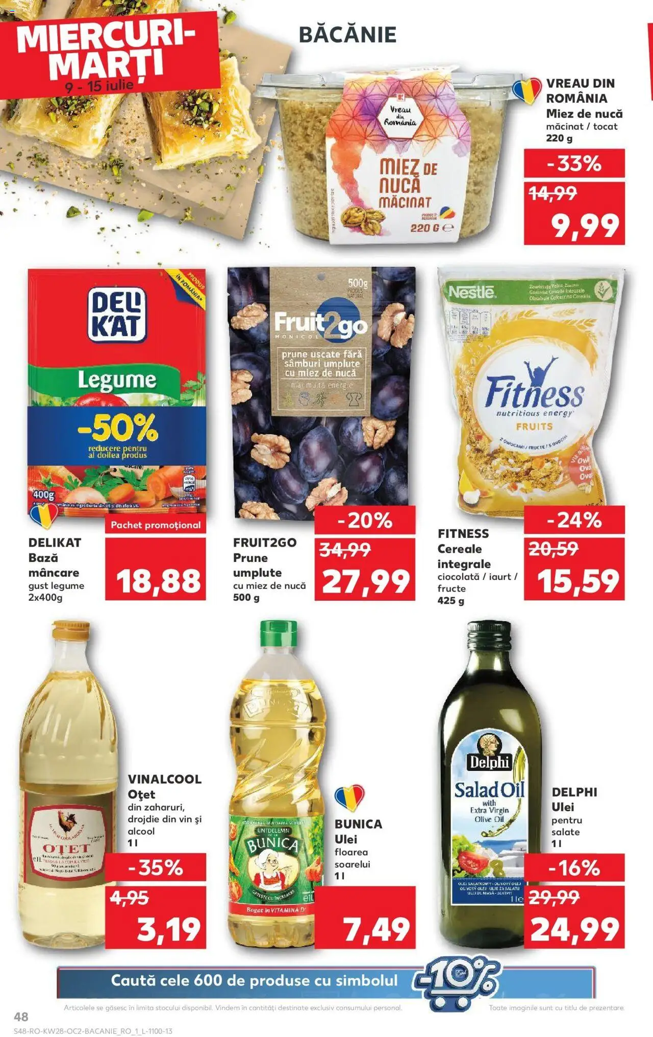 Catalog Kaufland - Braşov – valabil de la 09.07.2025 | Pagină: 48 | Produse: Masă, Oțet, Vin, Prune