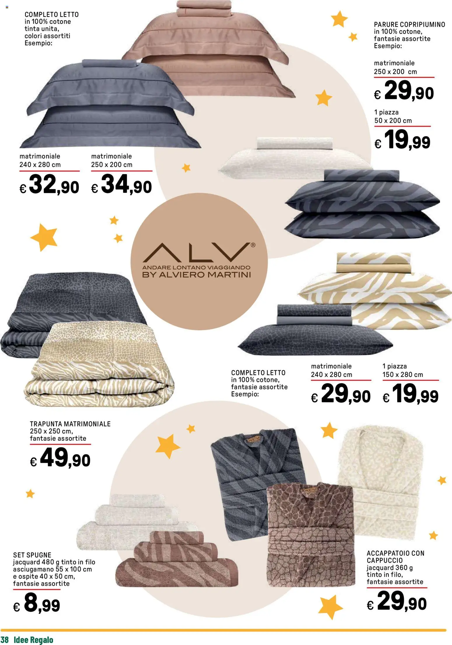 Volantino Iper del 17.11.2025 | Pagina: 38 | Prodotti: Copripiumino, Letto matrimoniale, Letto, Asciugamano