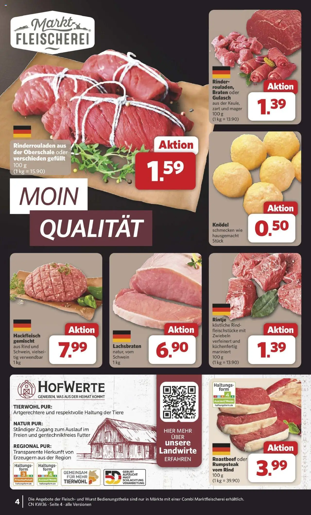 Combi Prospekt Rahden	 – gültig ab 01.09.2025 | Seite: 5 | Produkte: Rinderrouladen, Roastbeef, Zwiebeln, Fleisch