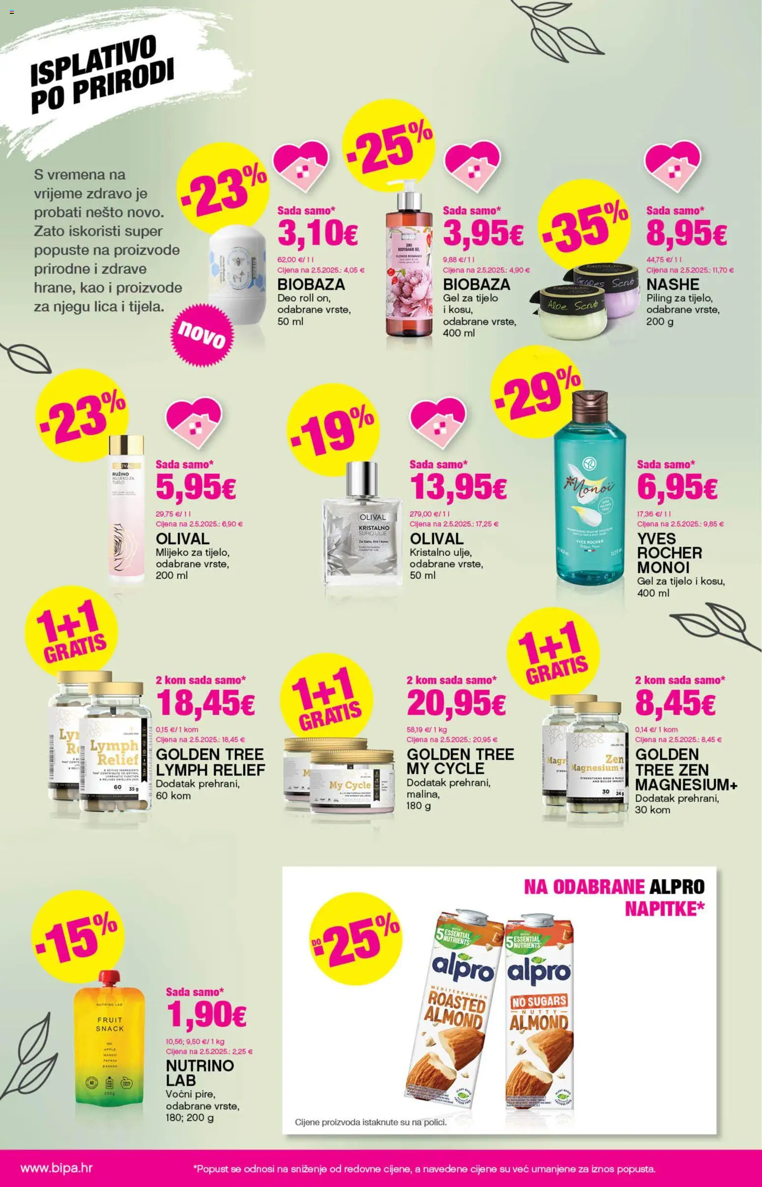 Katalog Bipa katalog | vrijedi od 19.03.2026 | Stranica: 20 | Proizvodi: Mlijeko, Piling, Alpro, Mango