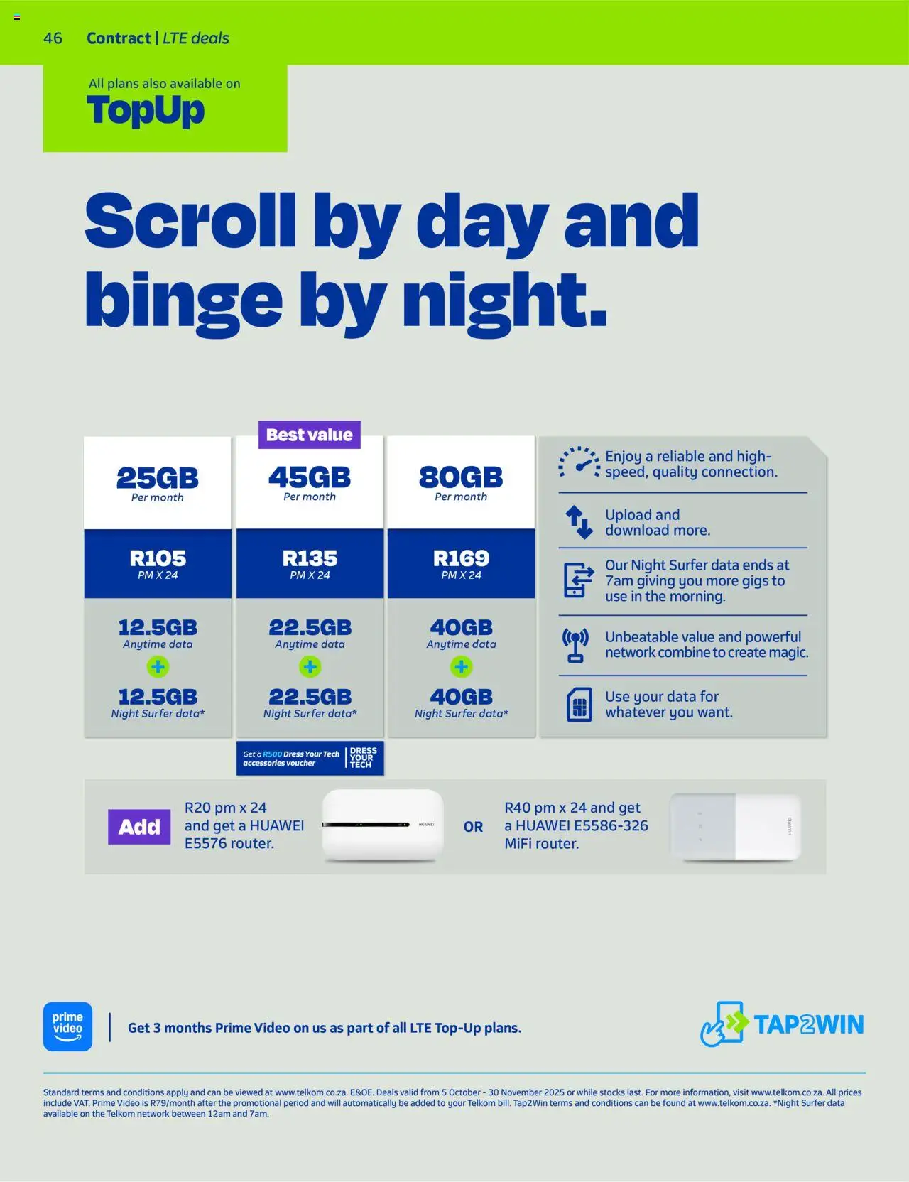 New Telkom catalogue – valid from 05.10.2025 | Page: 44 | Products: Dress, Data