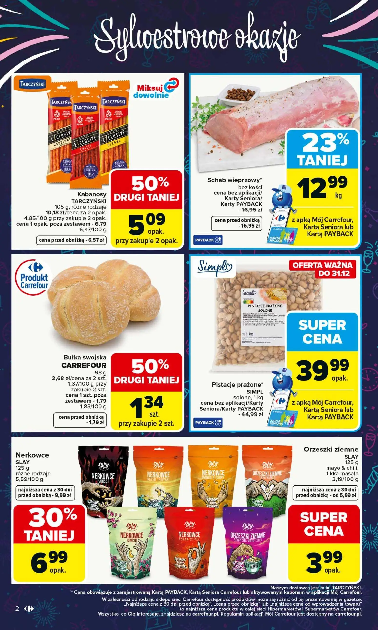 Carrefour Gazetka od 29.12.2025 | Strona: 2 | Produkty: Mango, Kimchi, Tikka masala, Orzeszki ziemne