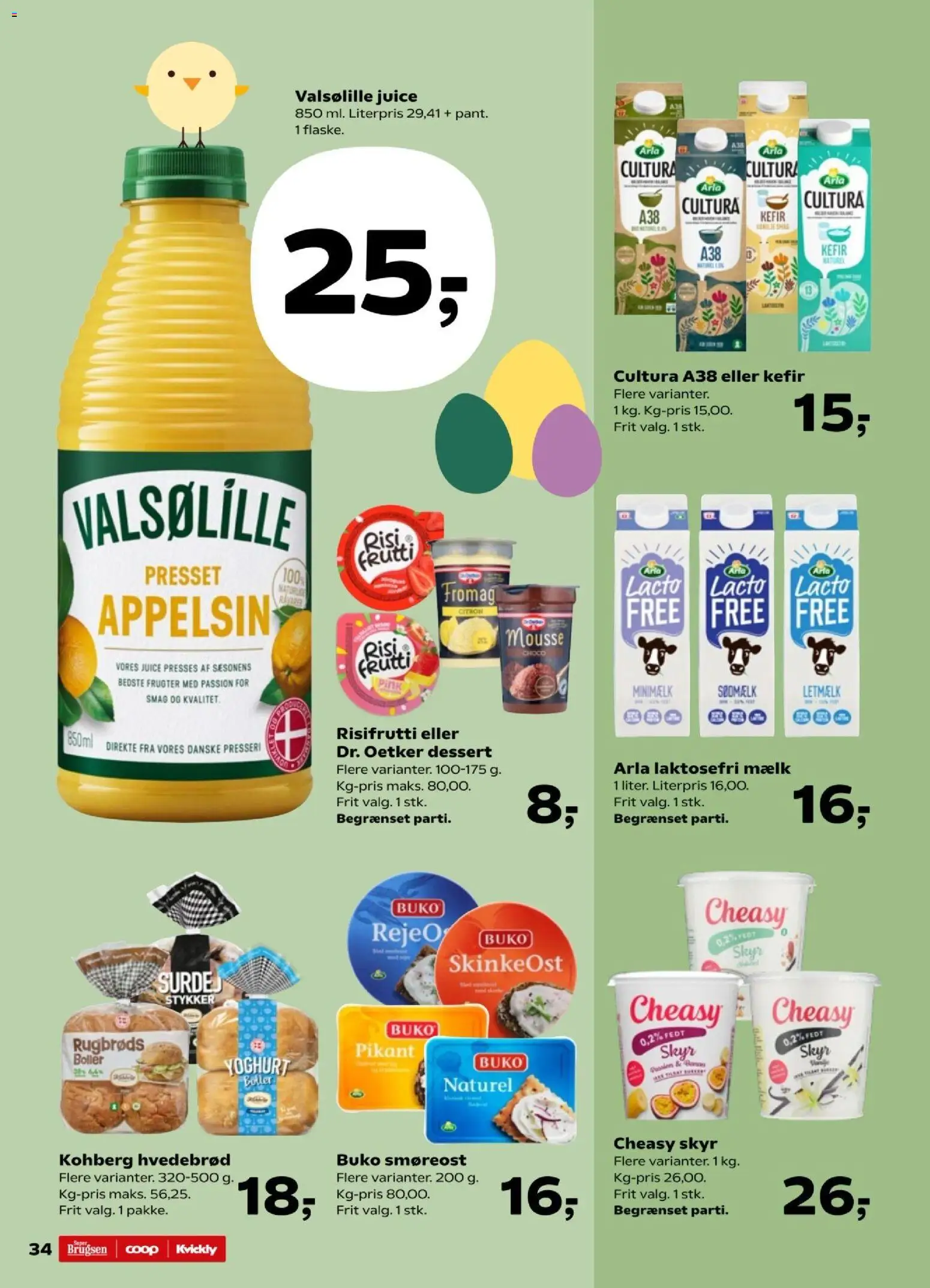 Kvickly tilbudsavis – gyldig fra 27.03.2026 | Side: 35 | Produkter: Mælk, Yoghurt, Smøreost, Jogo de ferramentas