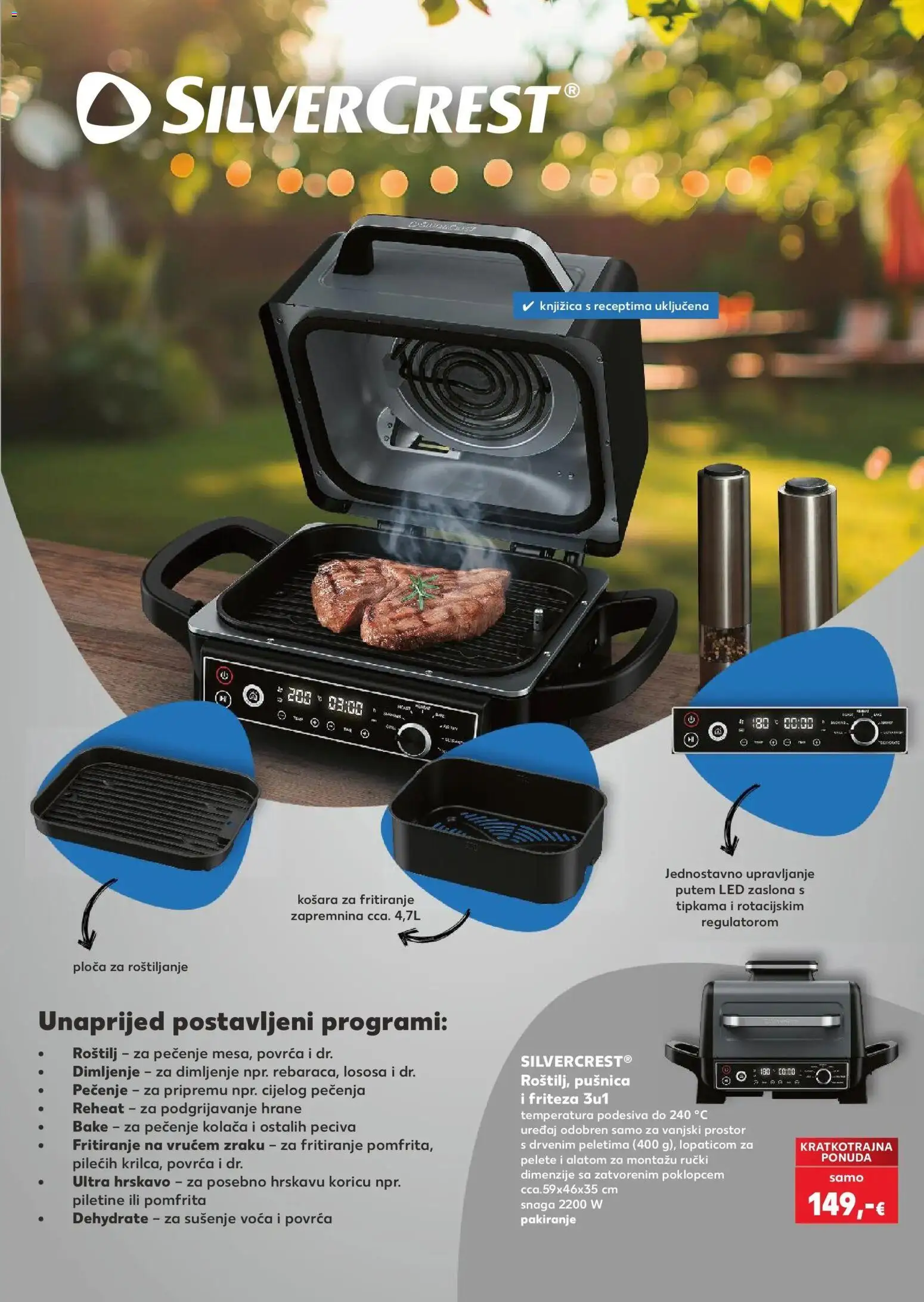 Kaufland katalog | vrijedi od 08.04.2026 | Stranica: 15 | Proizvodi: Roštilj, Friteza, Košara