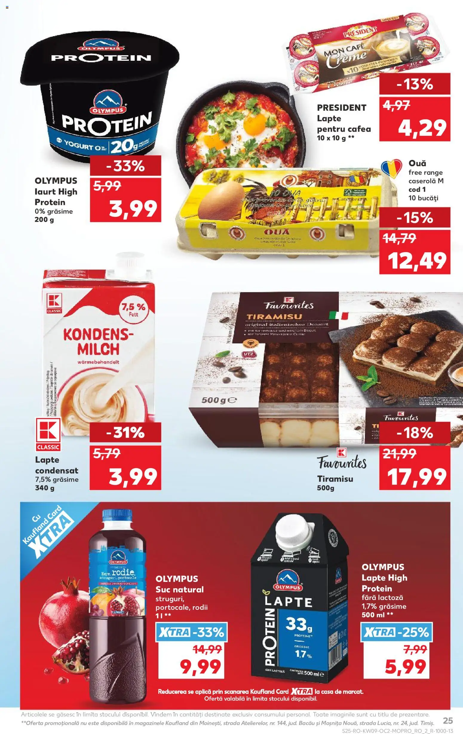 Noul catalog Kaufland – valabil de la 25.02.2026 | Pagină: 25 | Produse: Masaüstü kılıfı, Ouă, Cafea, Suc