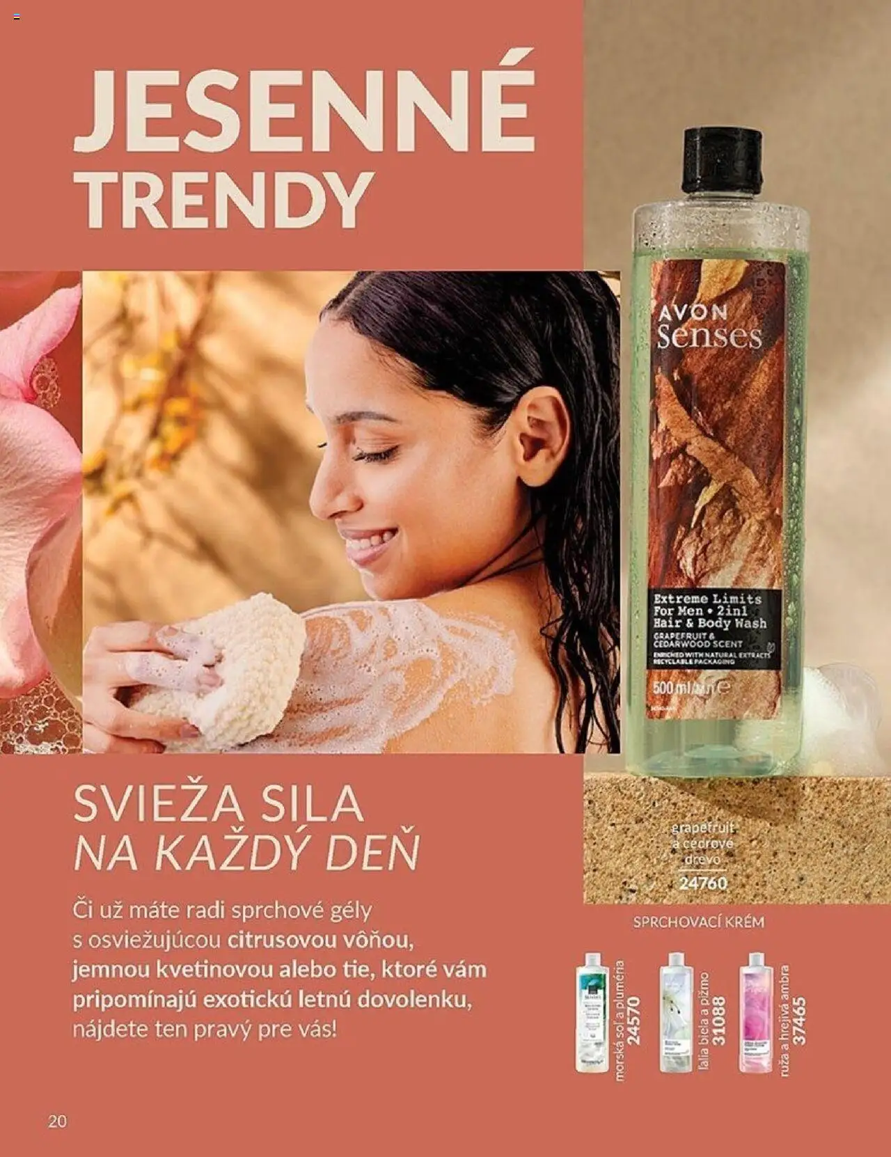 Nové Avon akcie – leták je platný od 01.10.2025 | Strana: 20 | Produkty: Krém, Grapefruit, Soľ