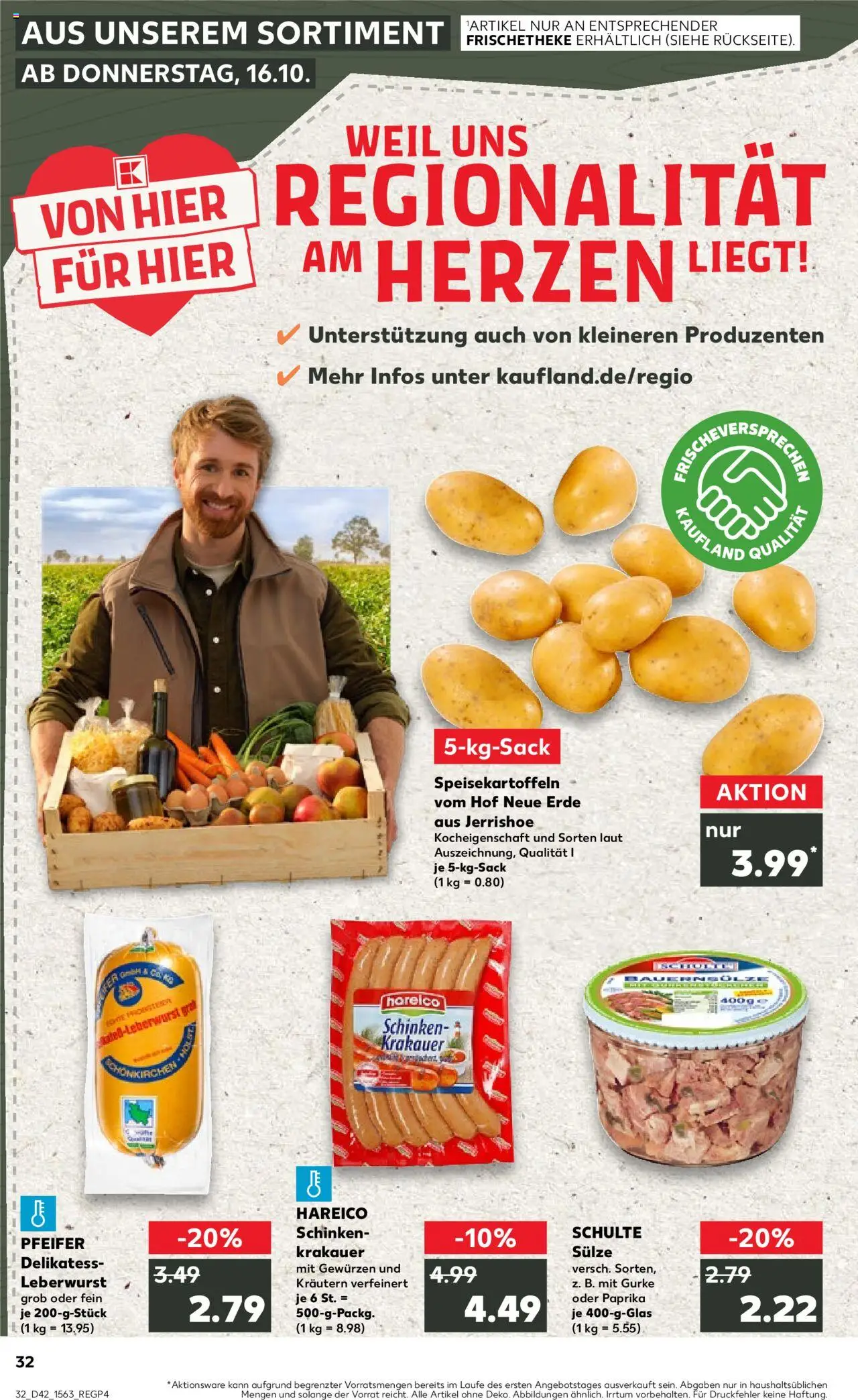 Kaufland prospekt Kiel	 – gültig ab 19.10.2025 | Seite: 32 | Produkte: Grat, Paprika, Schinken