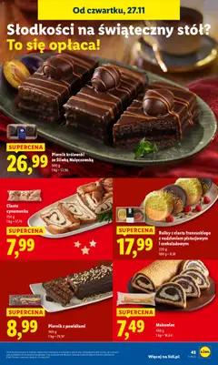 Pogląd oferty "Ciasto cynamonka, 450 g" - ważna od 27.11.2025 | Strona: 43
