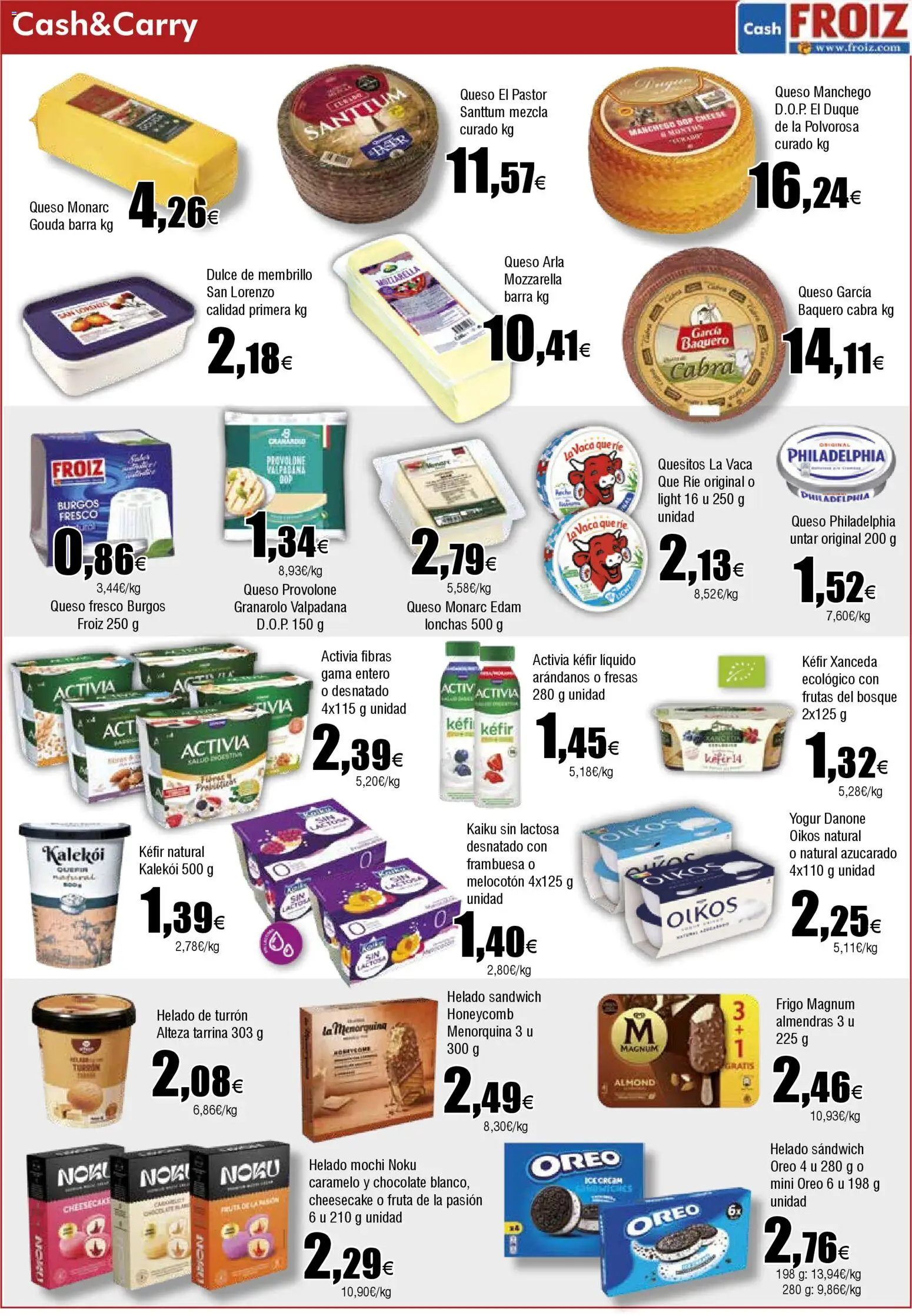 Froiz - Folleto Cash │ válido desde el 12.11.2025 | Página: 9 | Productos: Queso, Yogur, Chocolate, Fresas