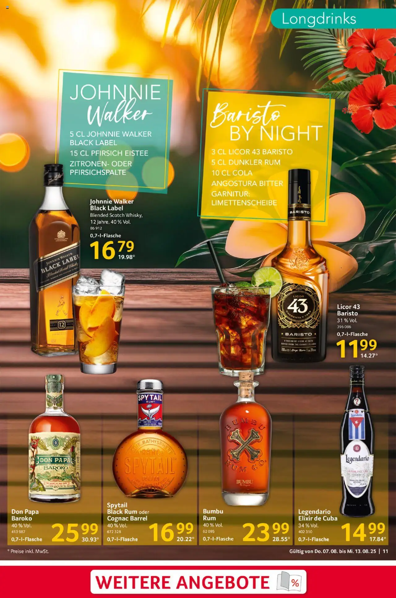 Selgros Prospekt 	 - gültig ab dem 07.08.2025 | Seite: 11 | Produkte: Cola, Pfirsich, Johnnie walker, Zitronen