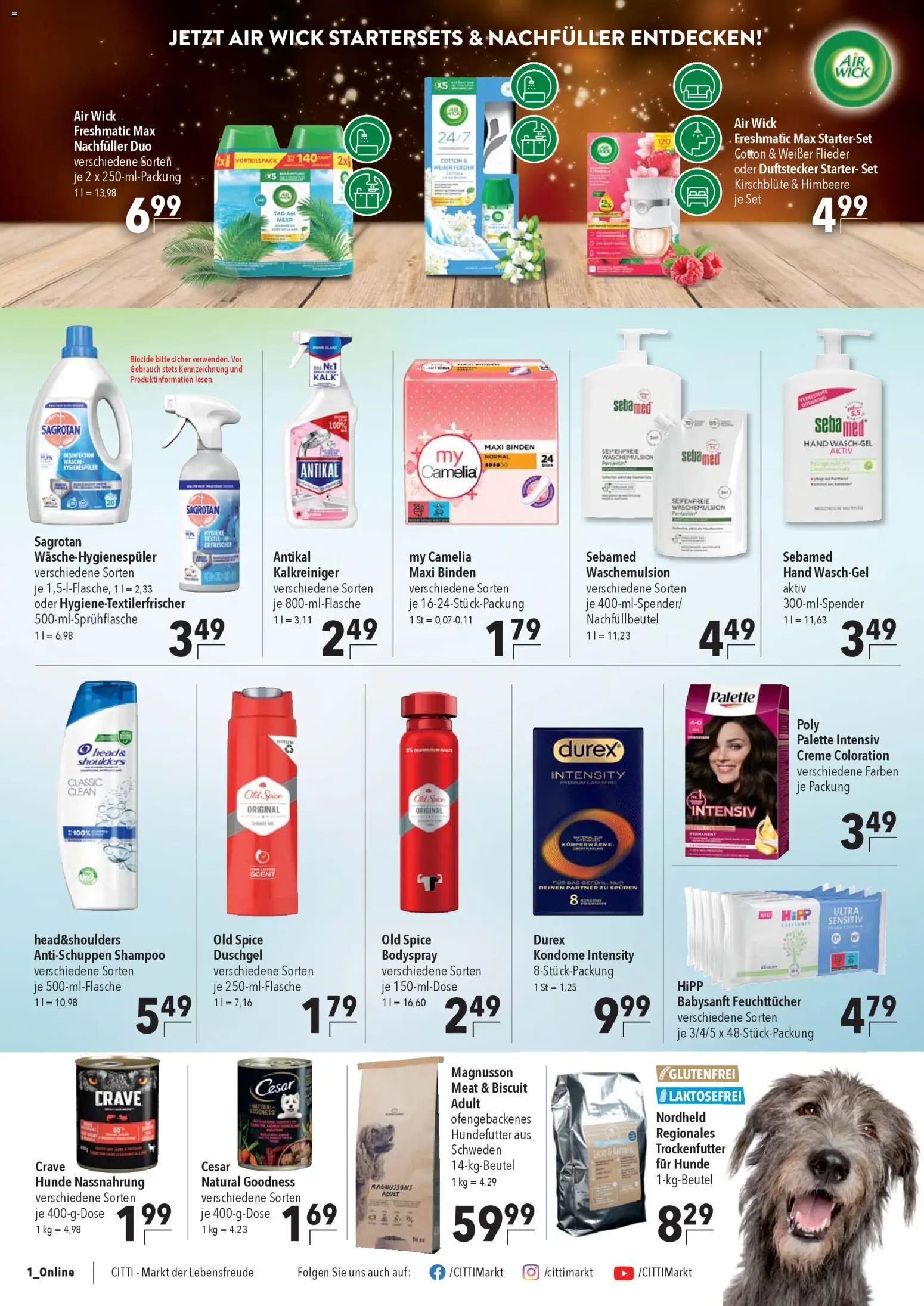 CITTI Markt Prospekt 	 – gültig ab 05.11.2025 | Seite: 22 | Produkte: Tür, Shampoo, Duschgel, Himbeere