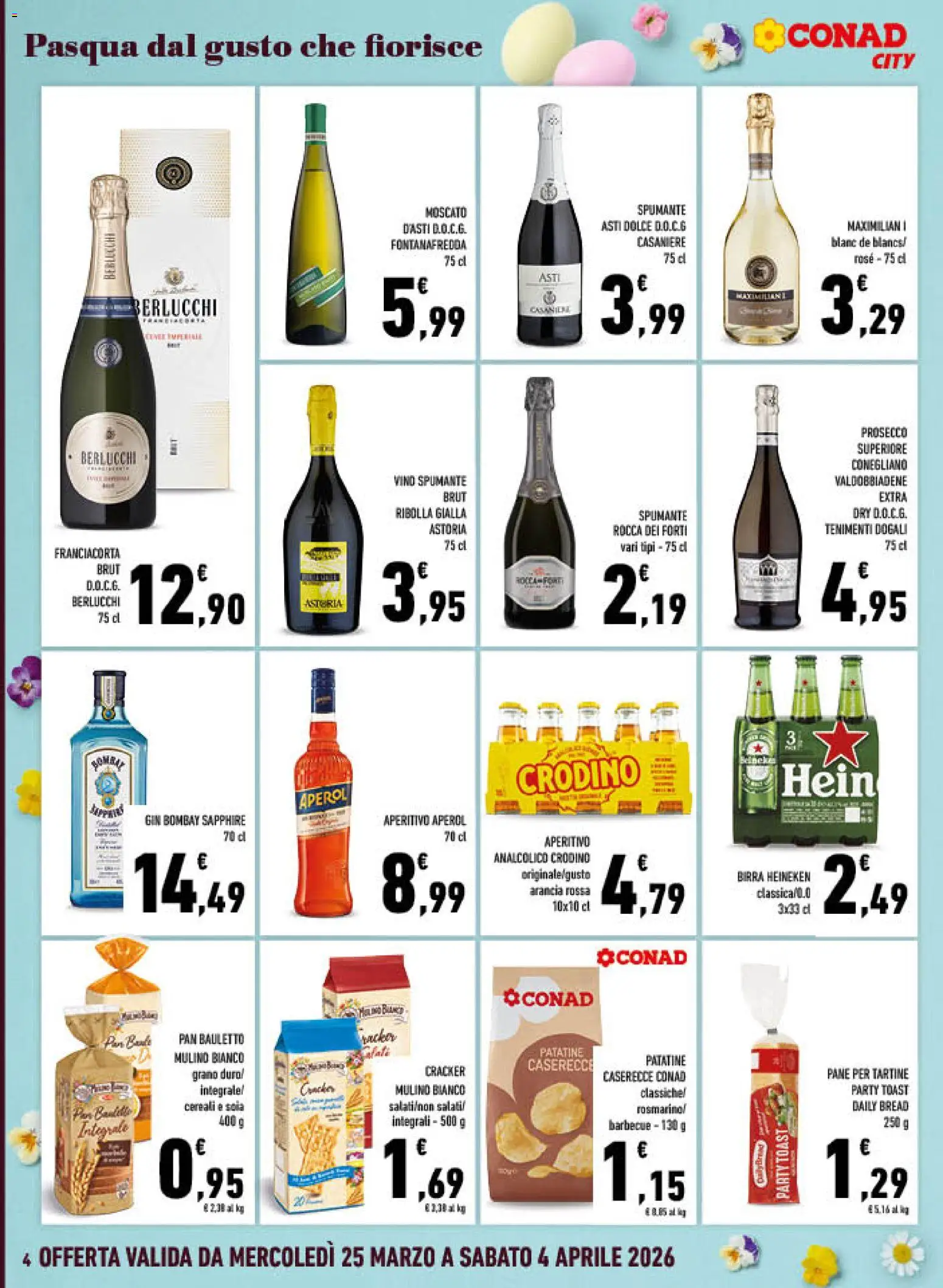 Volantino Conad del 25.03.2026 | Pagina: 4 | Prodotti: Birra, Arancia, Heineken, Aperitivo