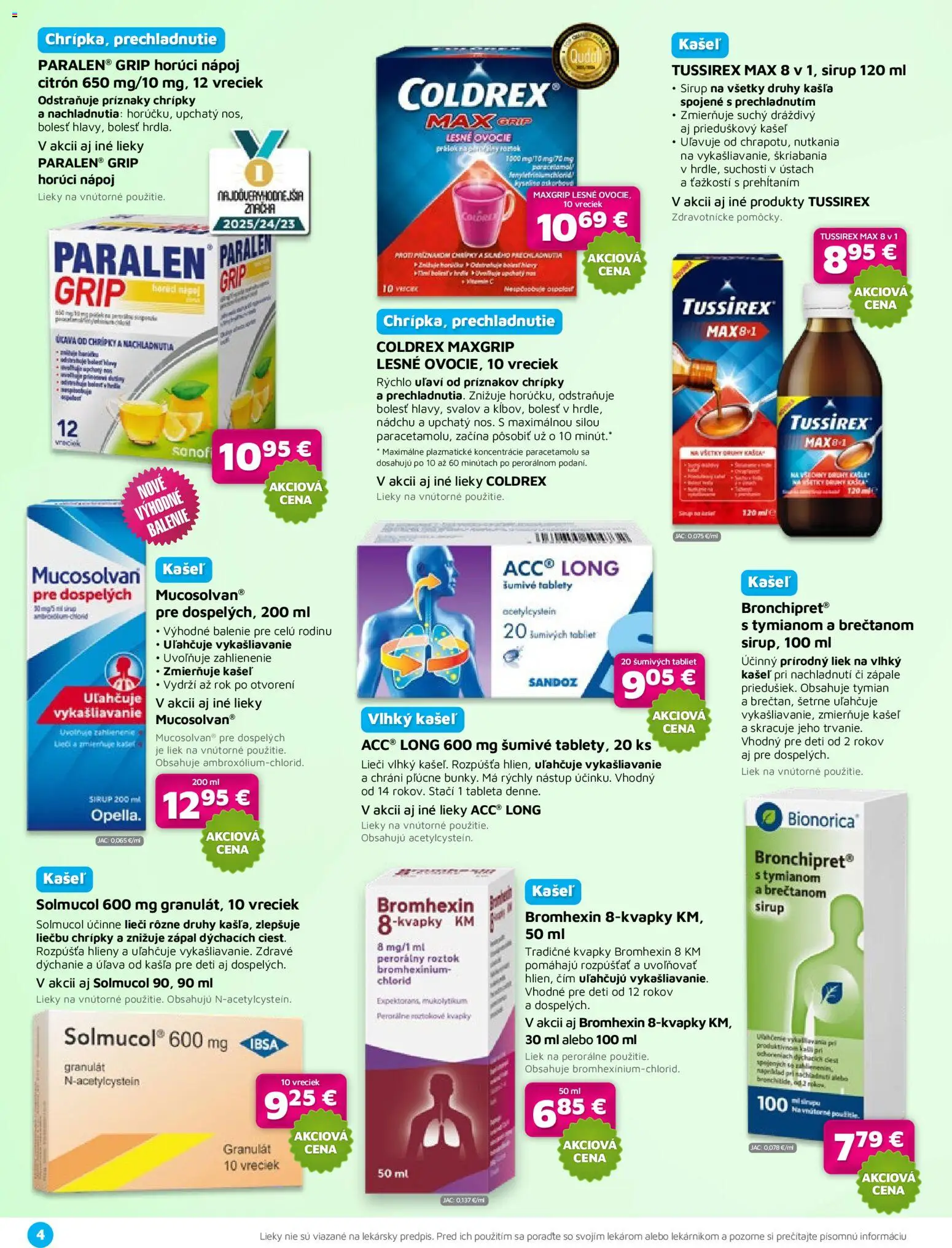 Nové Plus lekáreň akcie – leták je platný od 01.03.2026 | Strana: 4 | Produkty: Ovocie