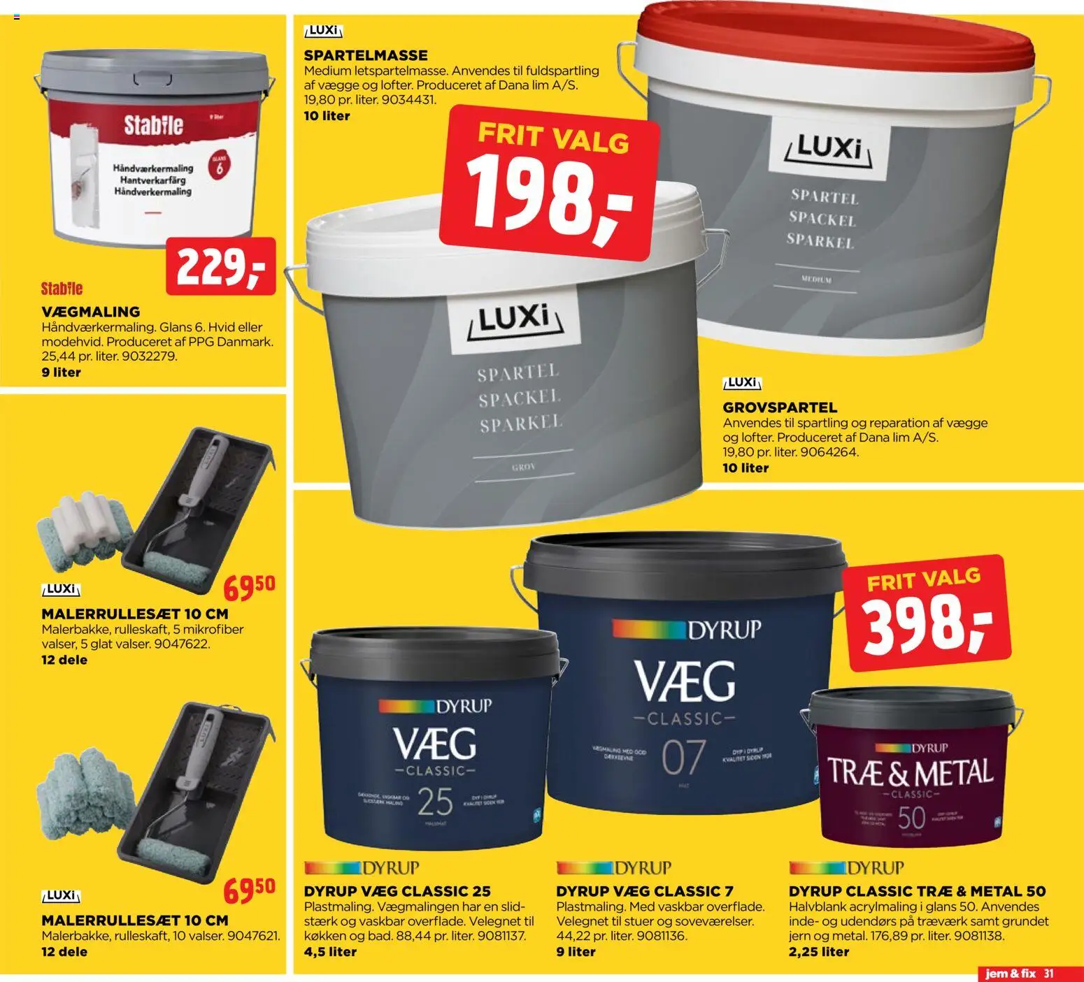 Jem & fix tilbudsavis – gyldig fra 19.04.2026 | Side: 31 | Produkter: Spartelmasse