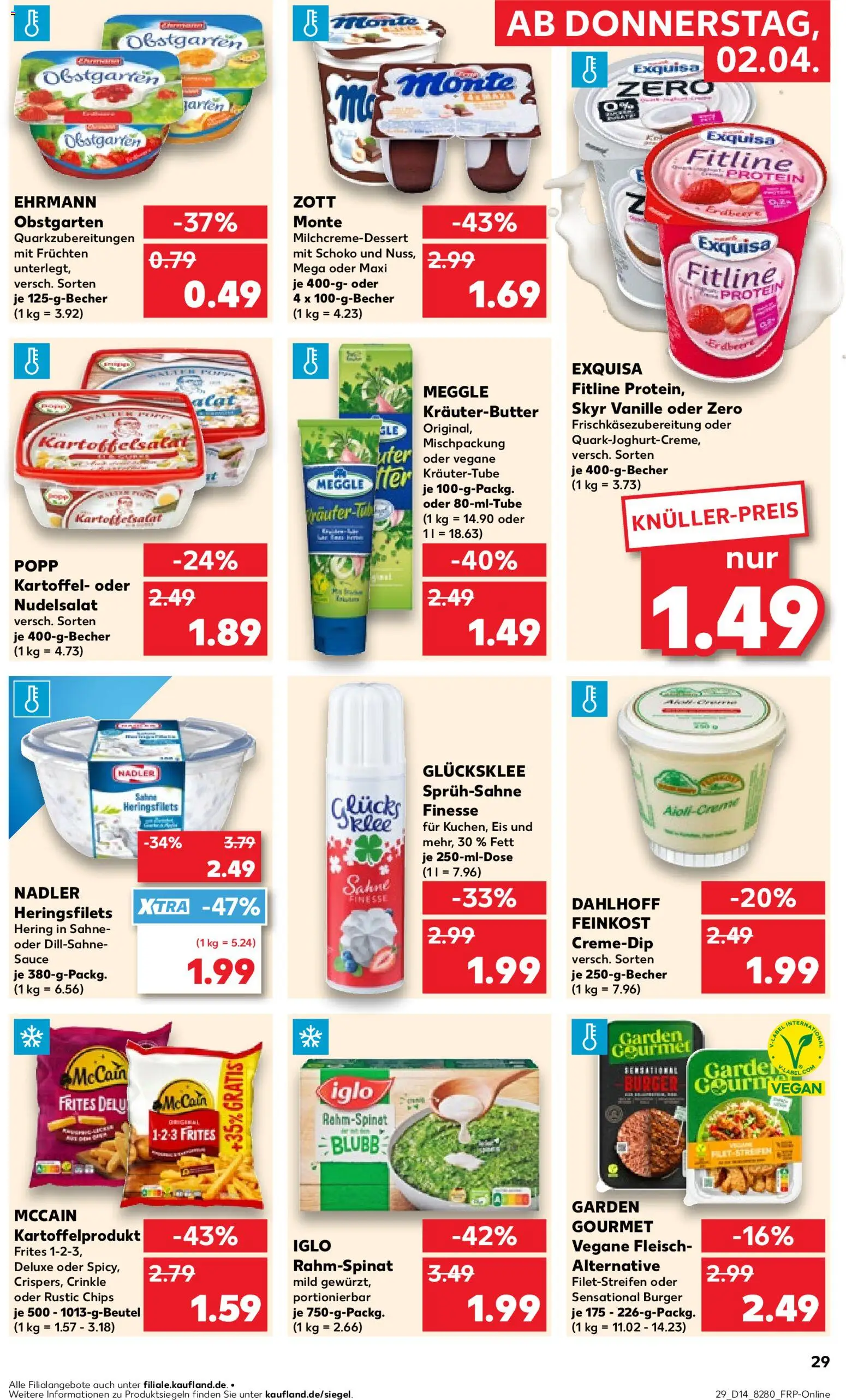 Kaufland Prospekt Hamburg	 – gültig ab 02.04.2026 | Seite: 31 | Produkte: Butter, Iglo, Kräuterbutter, Chips