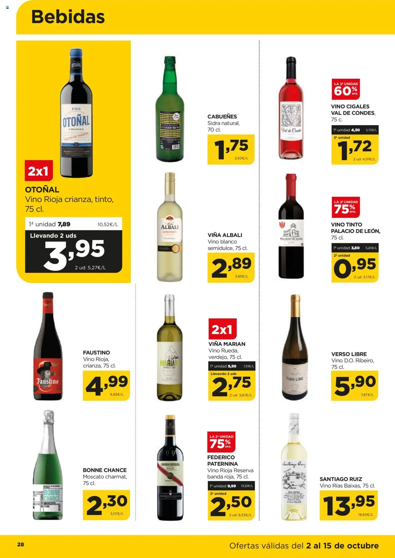 Alimerka folleto Castilla y León │ válido desde el 02.10.2025 | Página: 28 | Productos: Vino