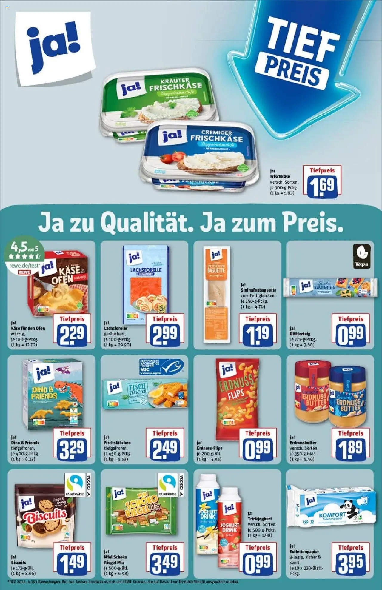Rewe prospekt Bielefeld	 – gültig ab 19.10.2025 | Seite: 27 | Produkte: Ofen, Baguette, Fisch, Trinkjoghurt