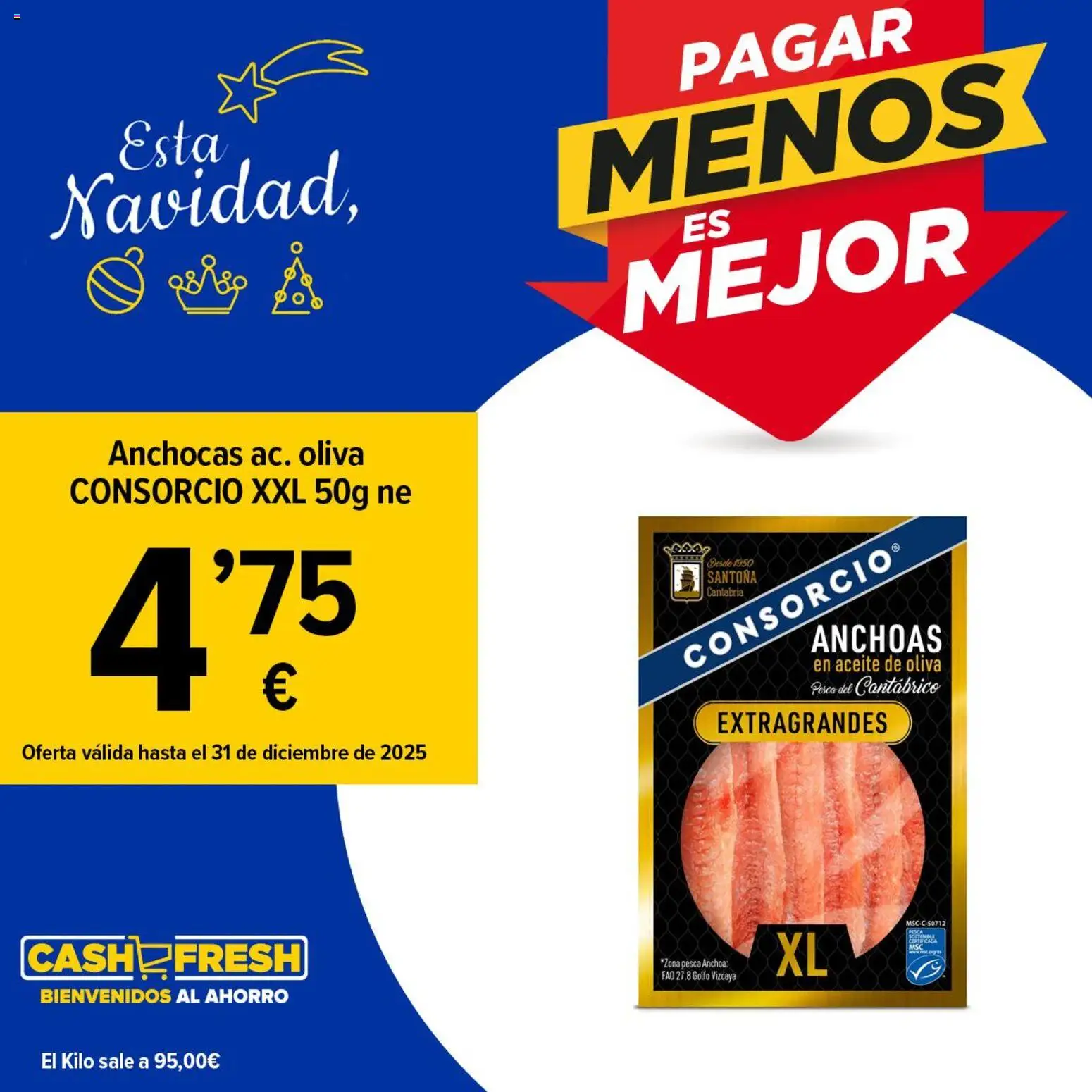 Cash Fresh folleto │ válido desde el 12.12.2025 | Página: 4 | Productos: Aceite, Aceite de oliva, Anchoa