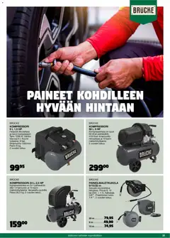 Tokmanni-mainoslehti voimassa 01.11.2025 alkaen | Sivu: 35 | Tuotteet: Kompressori