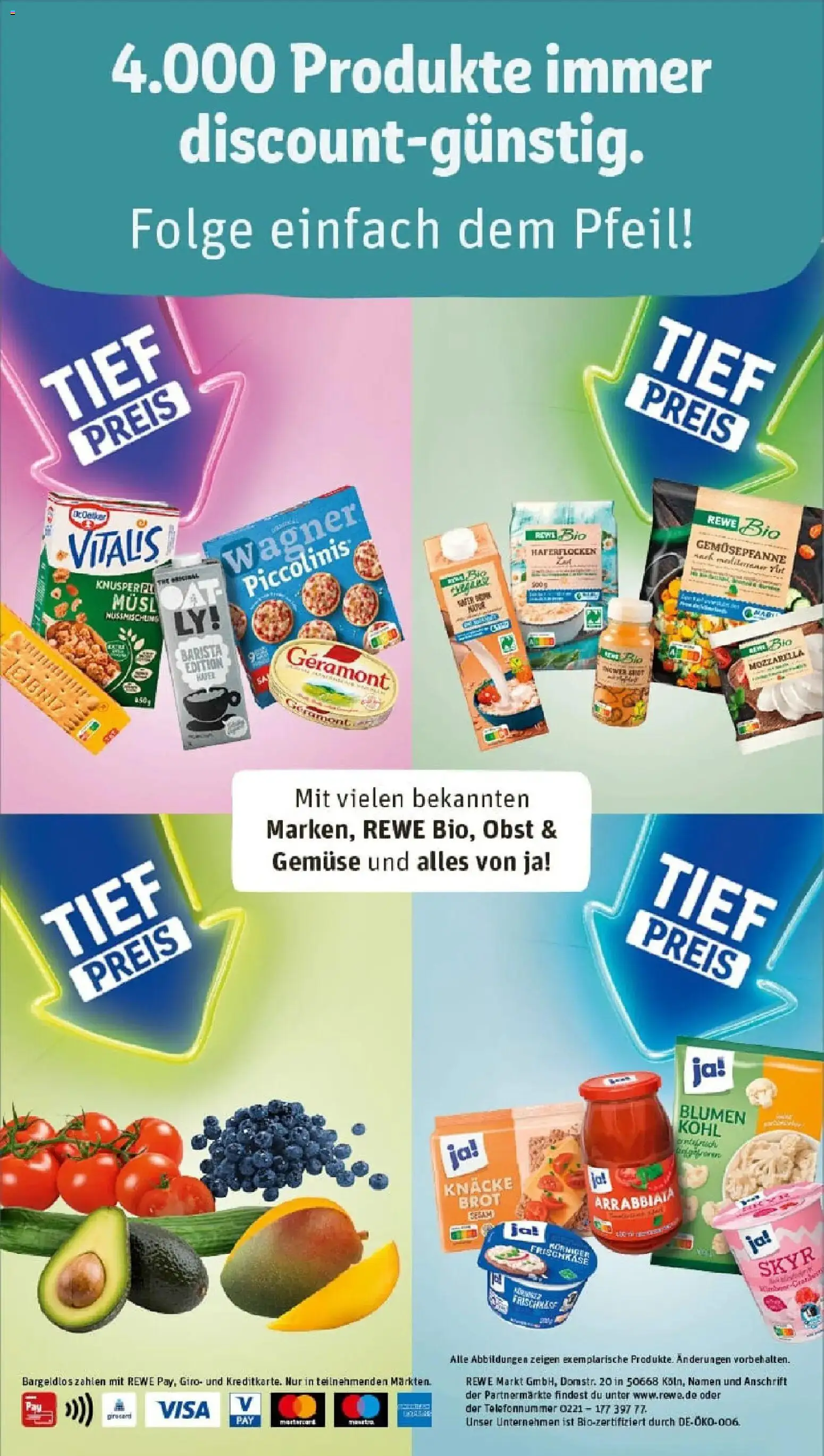 Rewe prospekt Ober-Olm	 – gültig ab 11.01.2026 | Seite: 34 | Produkte: Blumen, Wagner pizza, Brot, Pizza