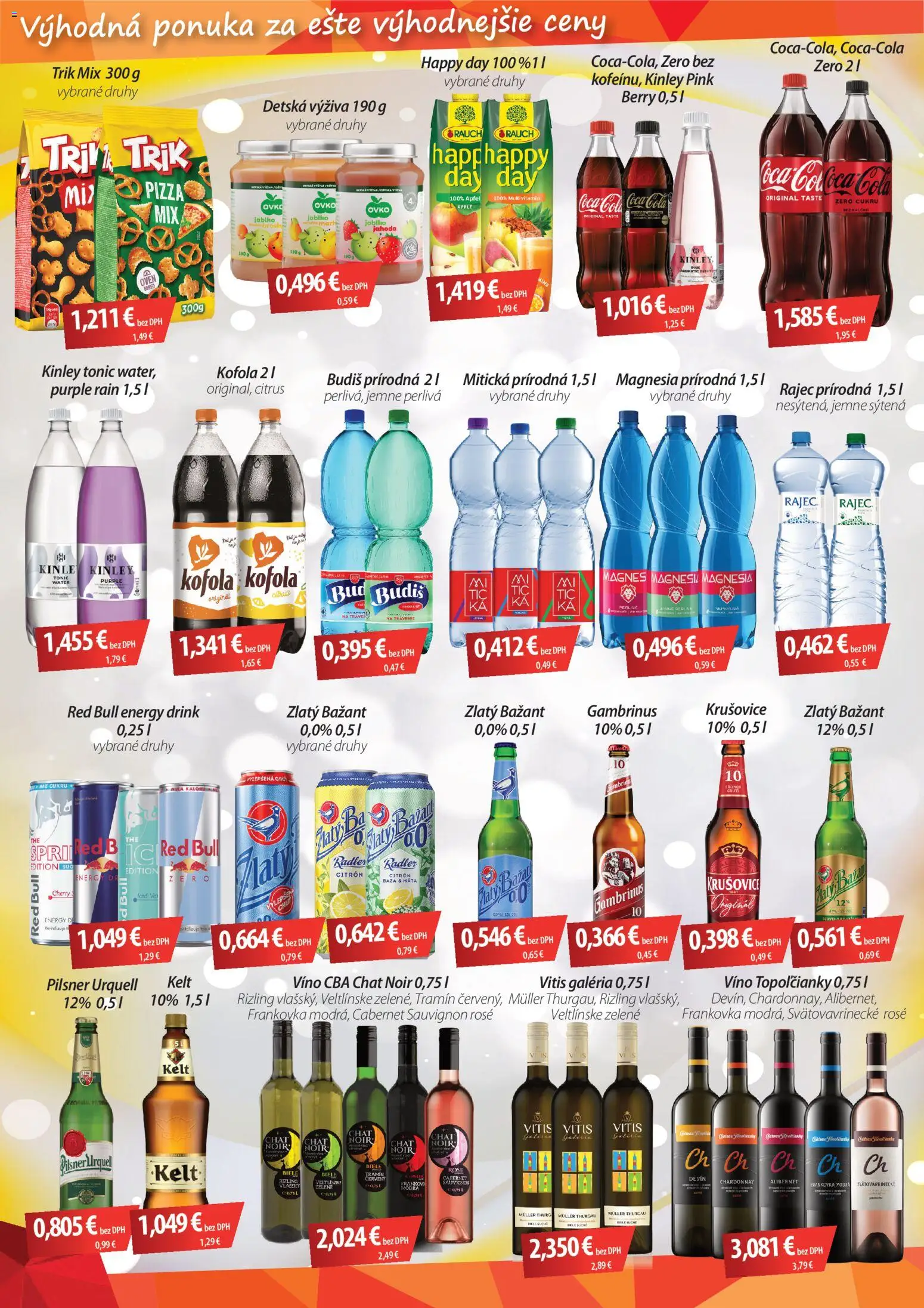 Nové CBA Verex akcie – leták je platný od 05.03.2026 | Strana: 2 | Produkty: Kelt, Radler, Budiš, Gambrinus