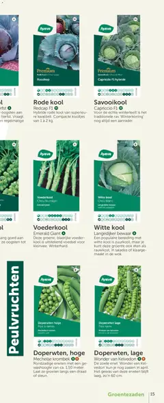 Aveve Groente- en kruidengids - Voorbeeld van een folder van Aveve, geldig van 23.02.2026 | Pagina: 29 | Producten: Salades, Draad, Kool, Erwt