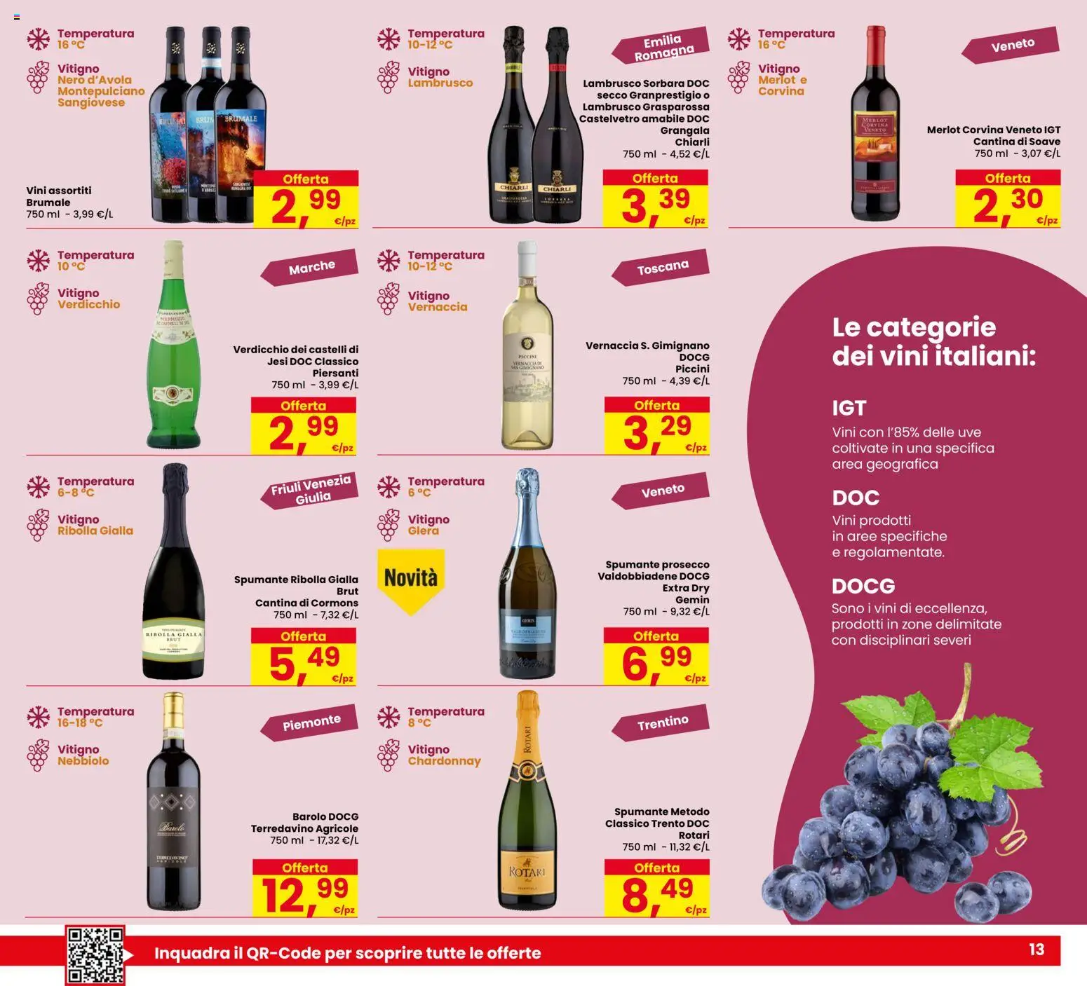 Volantino Despar del 21.04.2026 | Pagina: 13 | Prodotti: Prosecco, Spumante