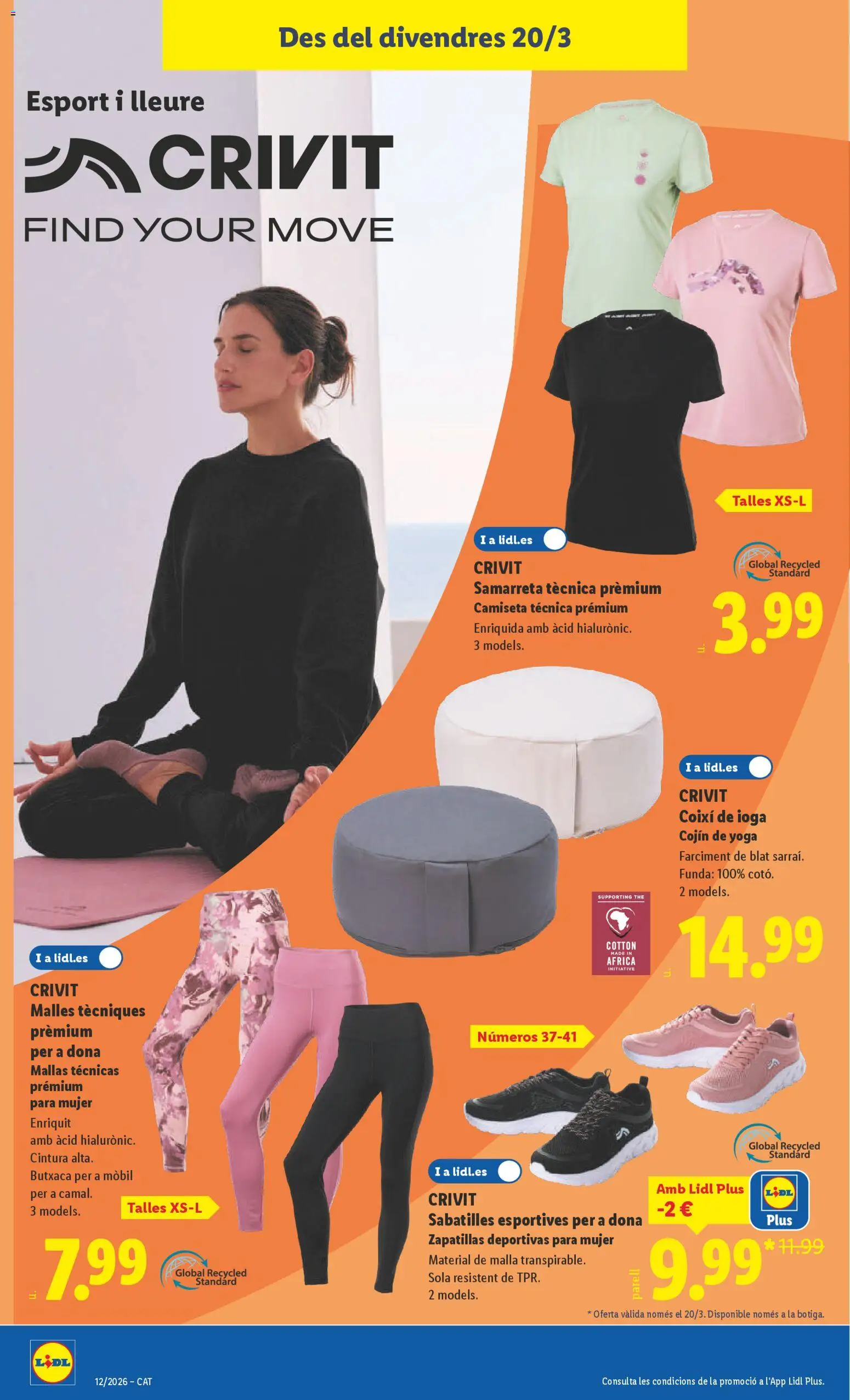 Lidl folleto de bazar │ válido desde el 16.03.2026 | Página: 16 | Productos: Zapatillas deportivas, Zapatillas, Funda, Cojín