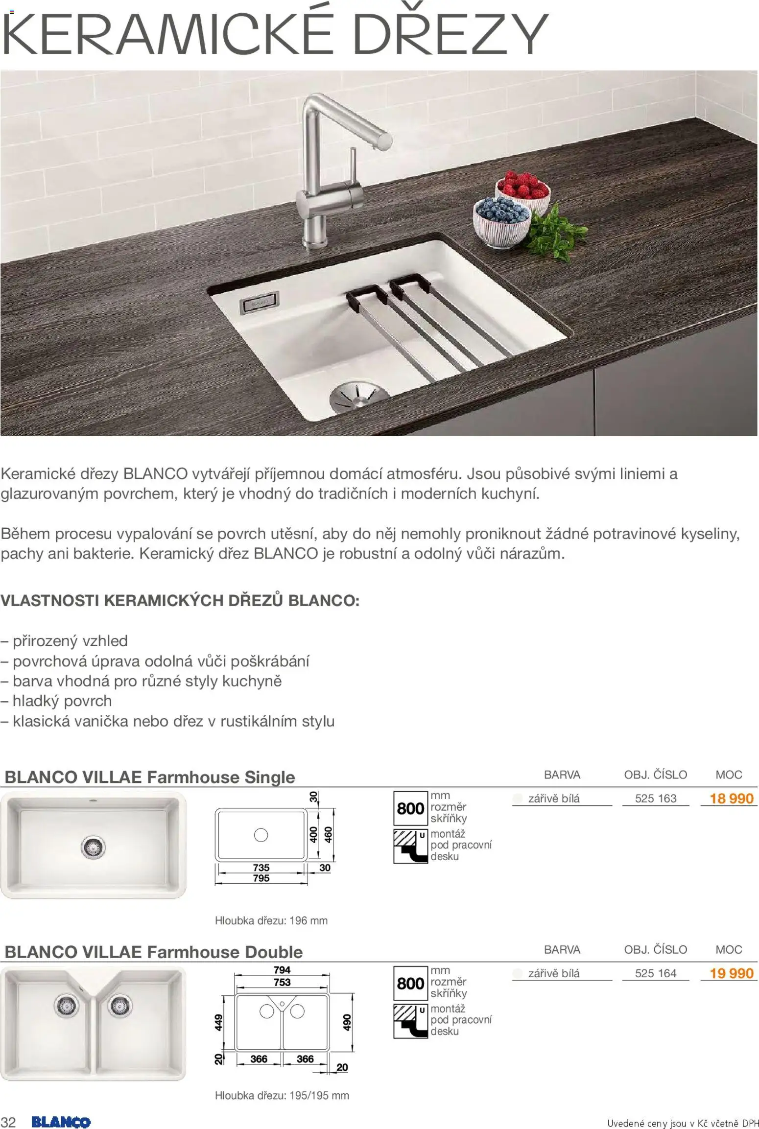 Möbelix leták - Blanco od 01.02.2026 | Strana: 32 | Produkty: Dřez, Kuchyně