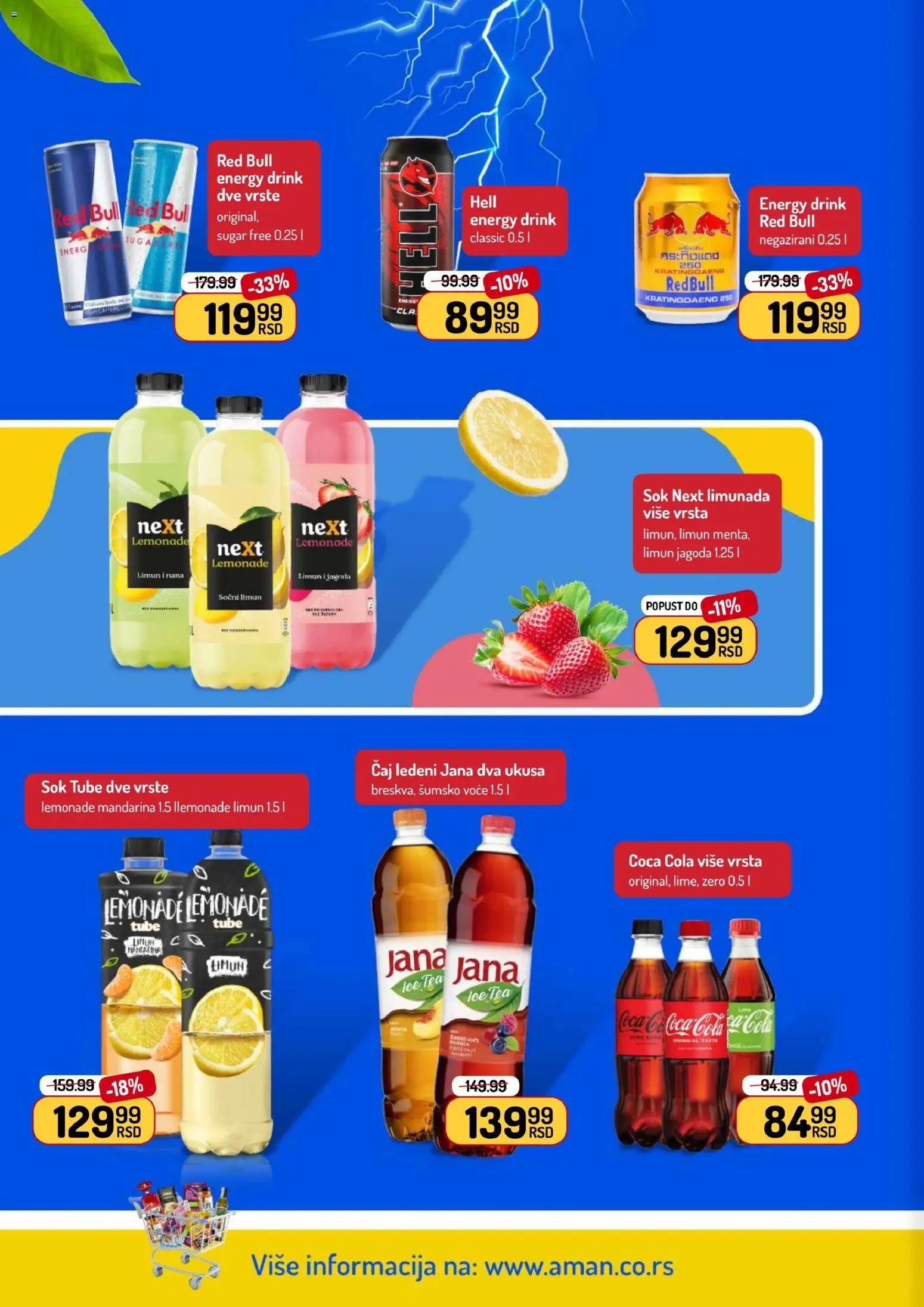 Aman katalog - važi od 30.03.2026 | Strana: 30 | Proizvode: Coca Cola, Hell, Red Bull, Čaj