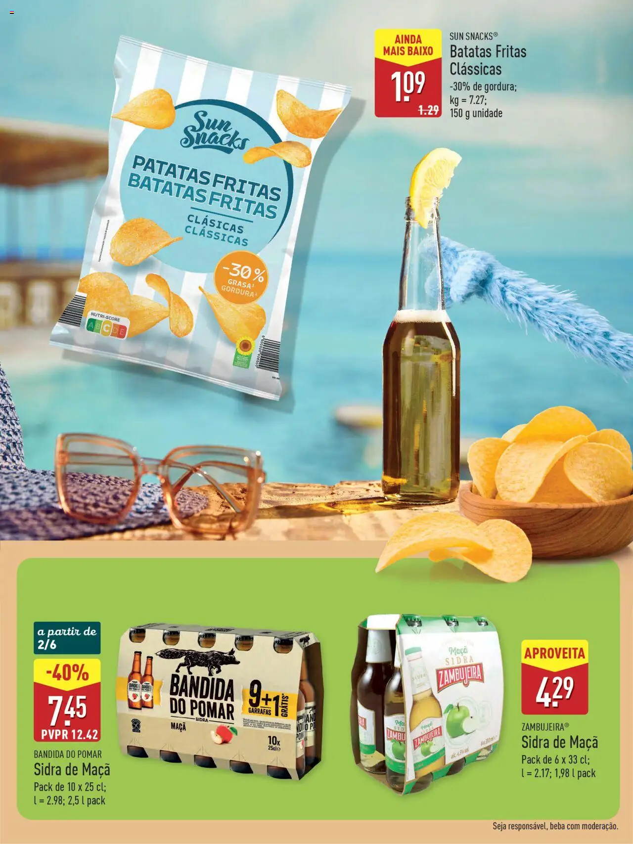 Aldi Especial Verão  │ válido de 09.06.2025 | Página: 11 | Produtos: Maça, Batatas fritas