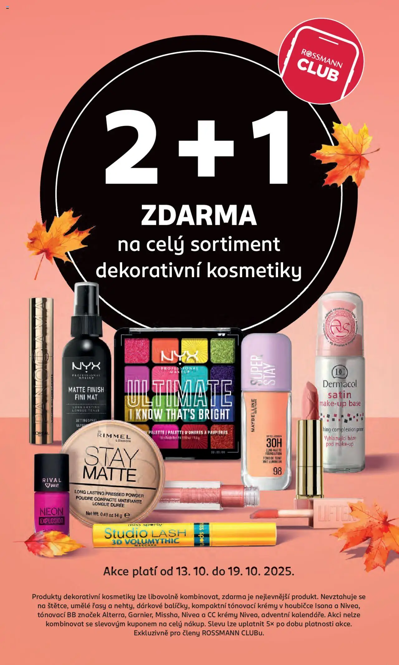 Rossmann leták od 08.10.2025 | Strana: 2 | Produkty: Finish, Nyx, Rimmel London, Make-up