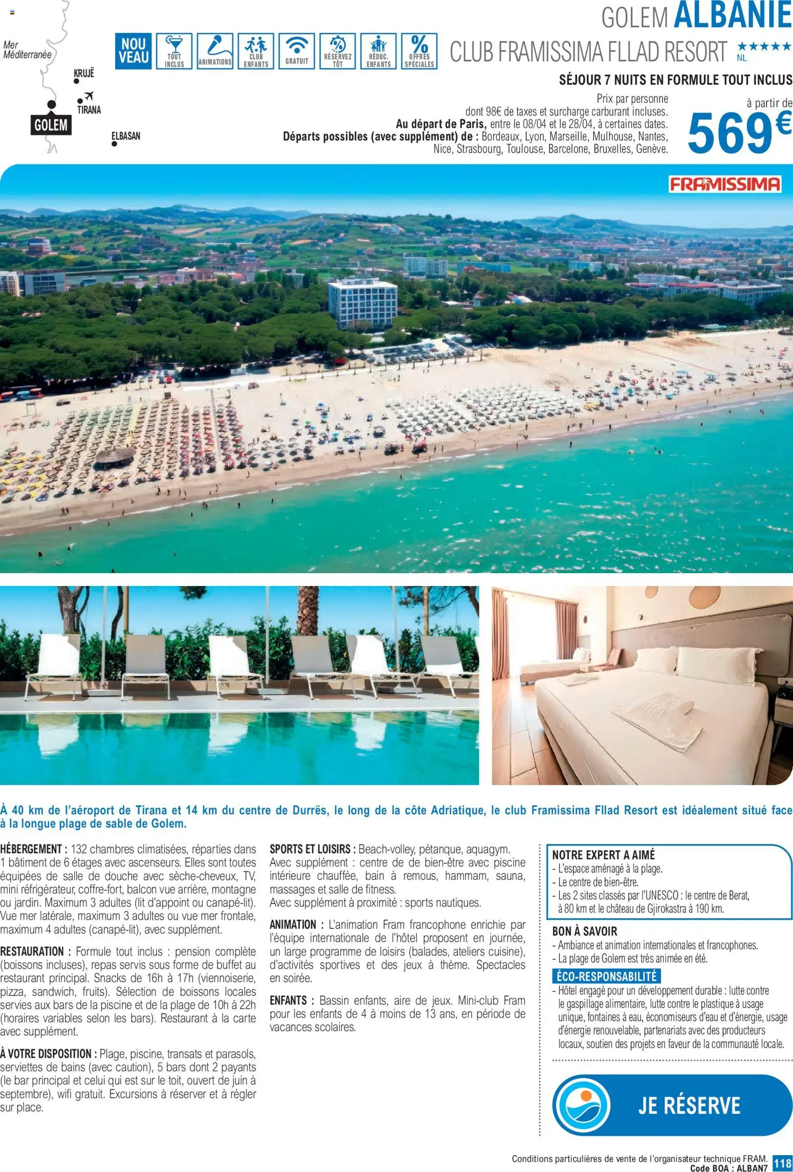 {H1} | Page: 118 | Produits: Lit, Buffet, Douche, Jeux