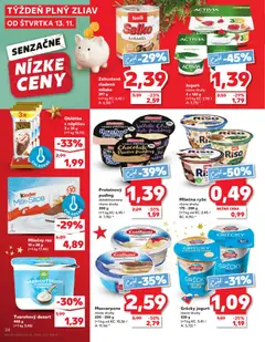 Kaufland SK Bratislava-Devínska Nová Ves - amely érvényes a következő dátumtól: 13.11.2025 | Oldal: 24 | Termékek: Puding, Protein, Mascarpone