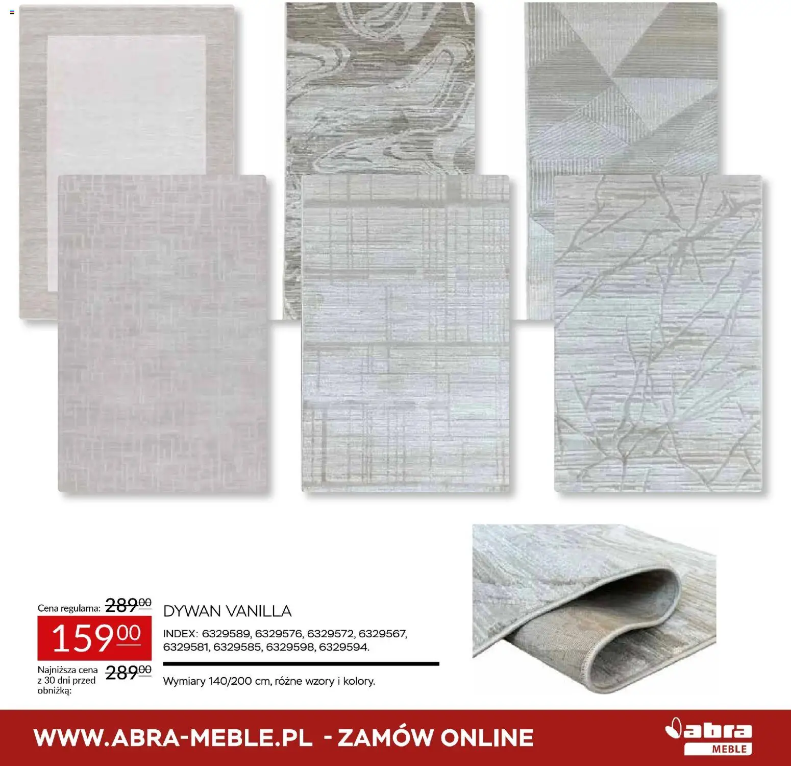 Abra meble Gazetka od 20.11.2025 | Strona: 9 | Produkty: Dywan