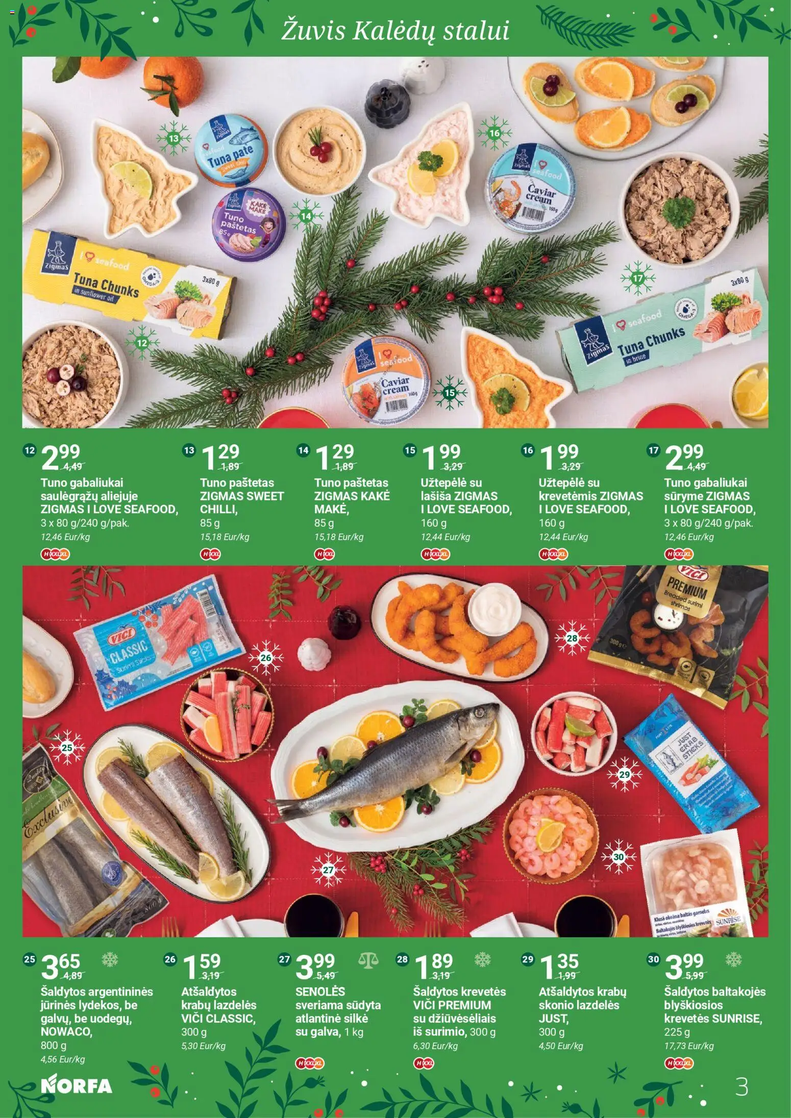 NORFA akcijos nuo 11.12.2025 | Puslapis: 3 | Prekių: Užtepėlė, Silkė, Žuvis