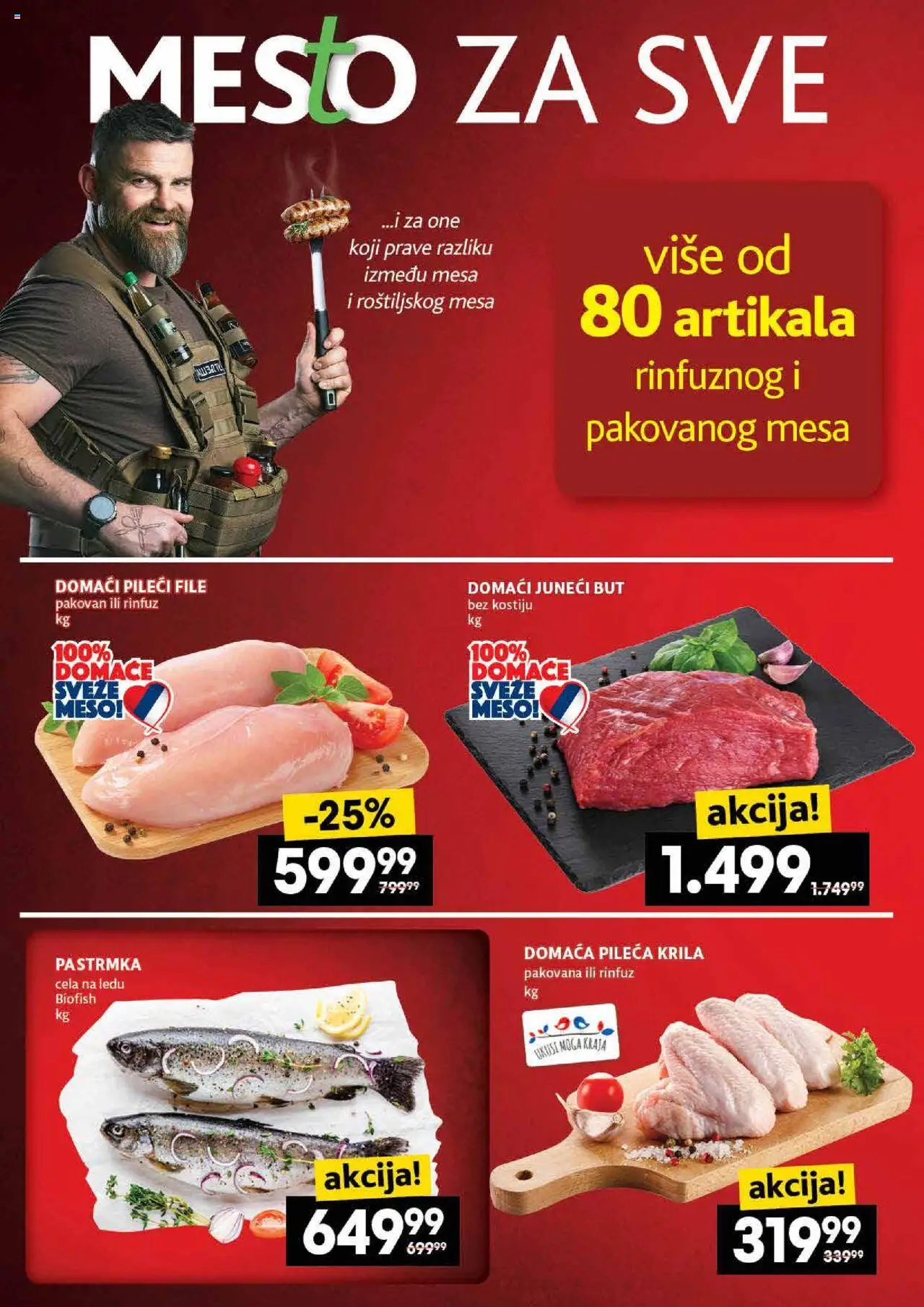 Idea katalog - važi od 07.08.2025 | Strana: 10 | Proizvode: Juneći but, Pastrmka, Pileći file