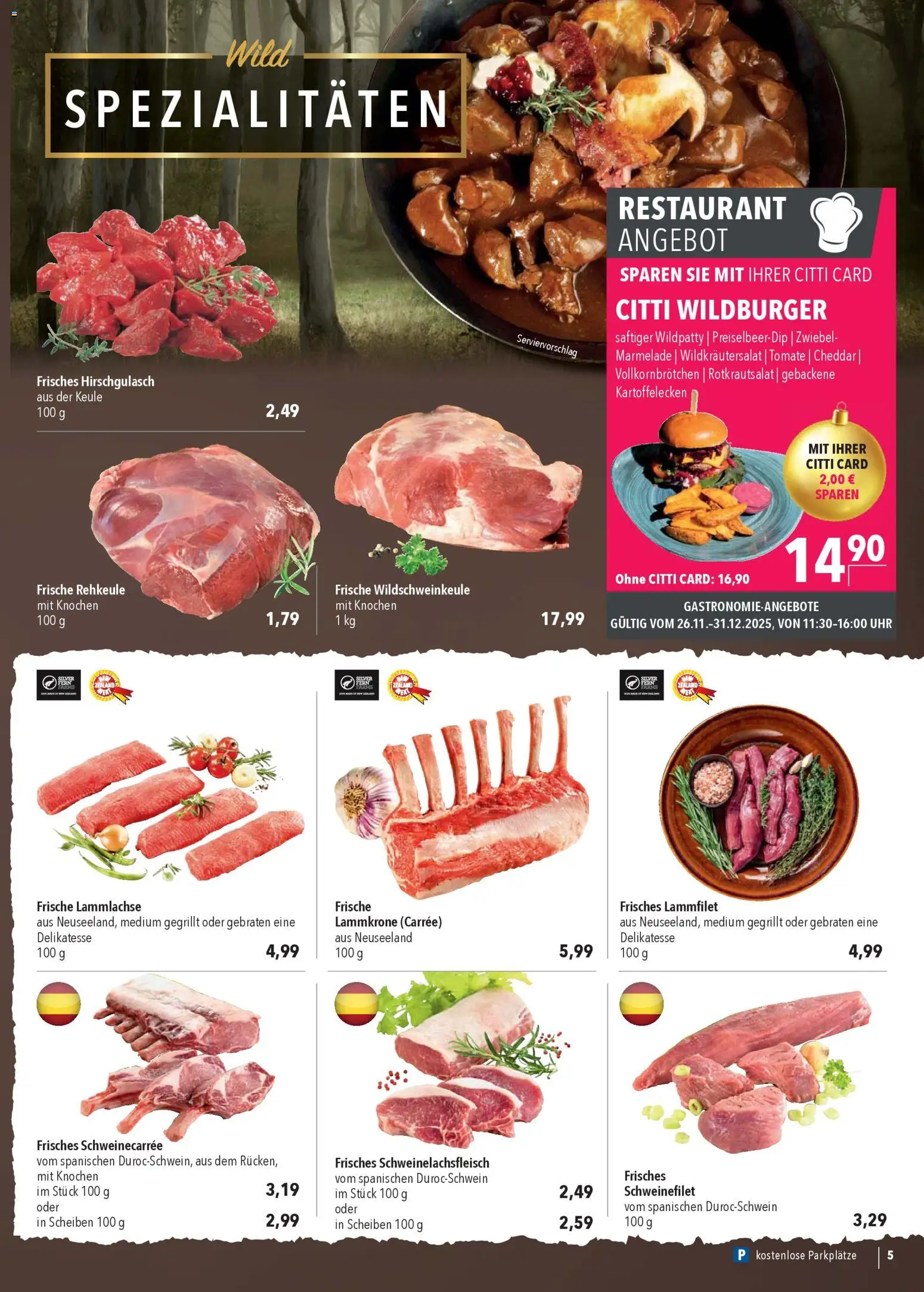 CITTI Markt - Black Friday – gültig ab 26.11.2025 | Seite: 7 | Produkte: Schweinefilet, Uhr