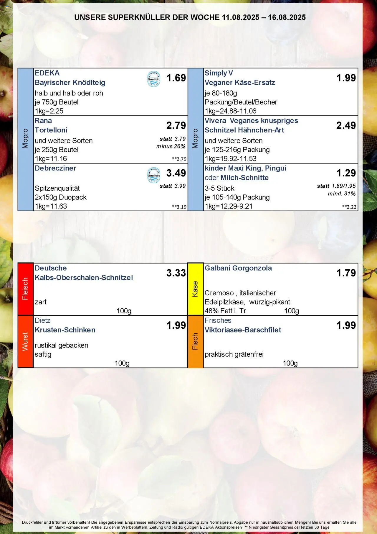 Simmel - Bayern - gültig ab dem 11.08.2025 | Seite: 6 | Produkte: Käse, Schnitzel, Wurst, Fleisch
