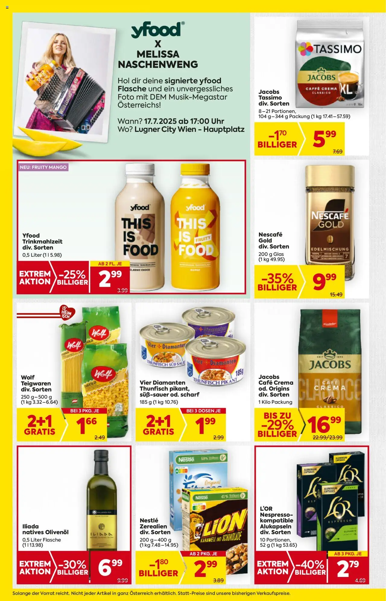 Billa AT akciós ujság - amely érvényes a következő dátumtól: 17.07.2025 | Oldal: 10 | Termékek: Nescafé, Mangó
