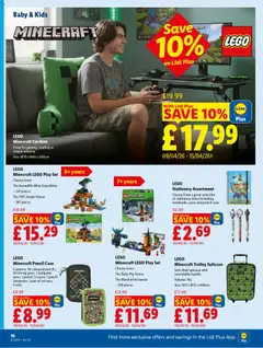 Preview of Lidl - Lidl Weekly valid from 09.04.2026 | Page: 18 | Products: Handle, Lego, Suitcase, Case