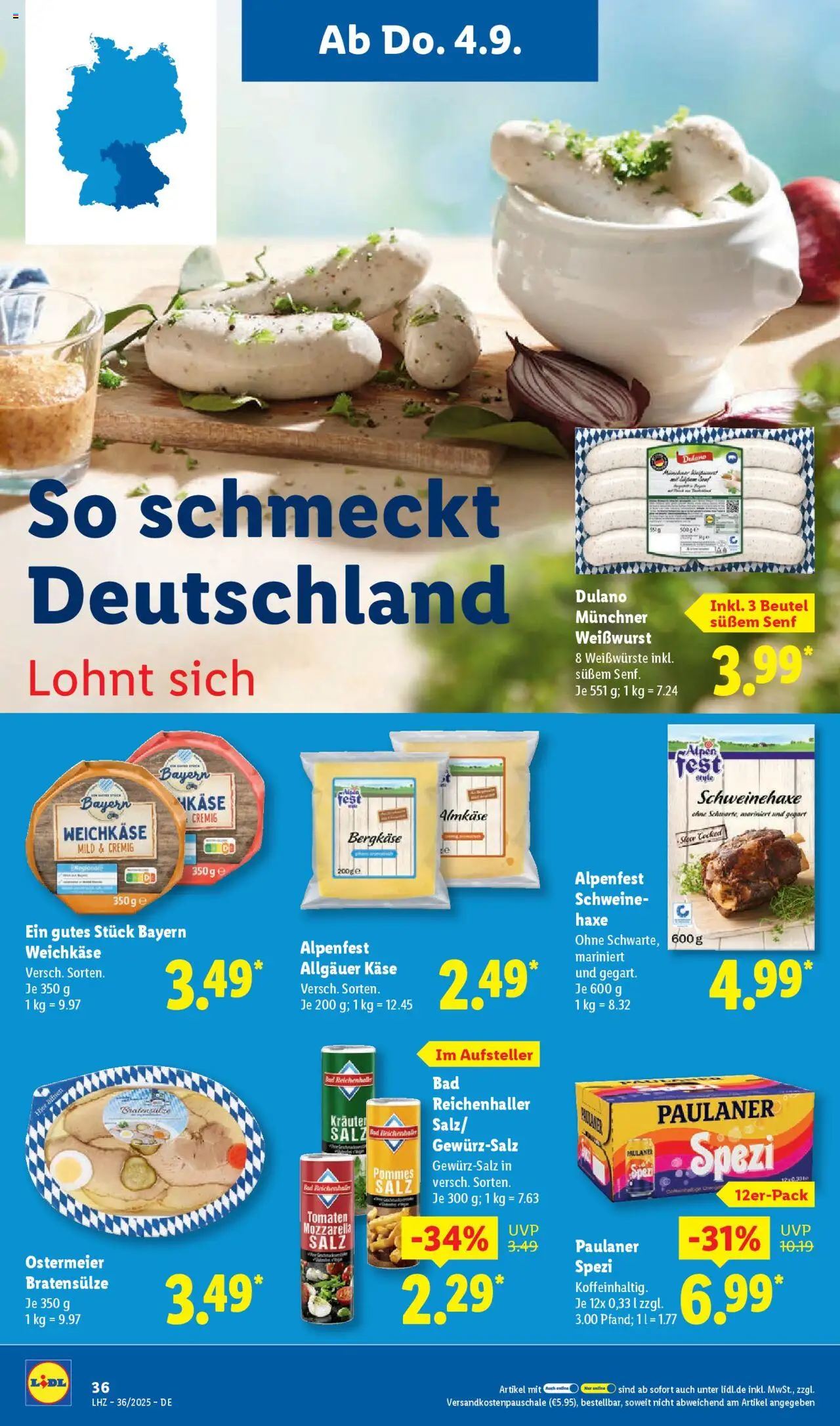 Lidl Prospekt Lüchow	 - gültig ab dem 01.09.2025 | Seite: 52 | Produkte: Käse, Mozzarella, Bad, Salz