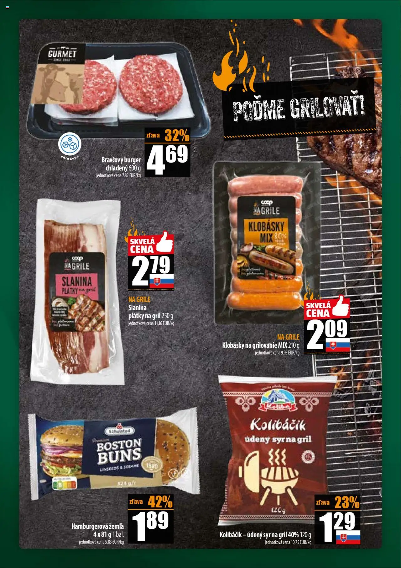 COOP Jednota široká ponuka │ platný od 17.07.2025 | Strana: 14 | Produkty: Gril, Syr, Slanina