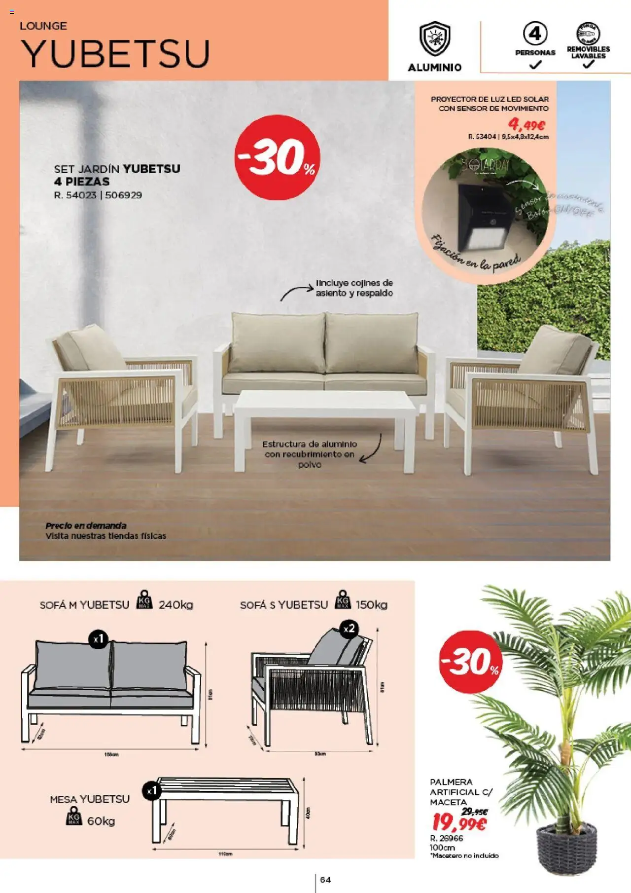 Espaço Casa - Catálogo AireLibre 2025 │ válido de 12.05.2025 | Página: 64 | Produtos: Polvo, Sofá, Mesa