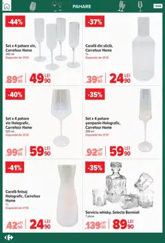 Ofertele Carrefour valabile de la 24.09.2025 | Pagină: 19 | Produse: Pahare, Carafă, Vin