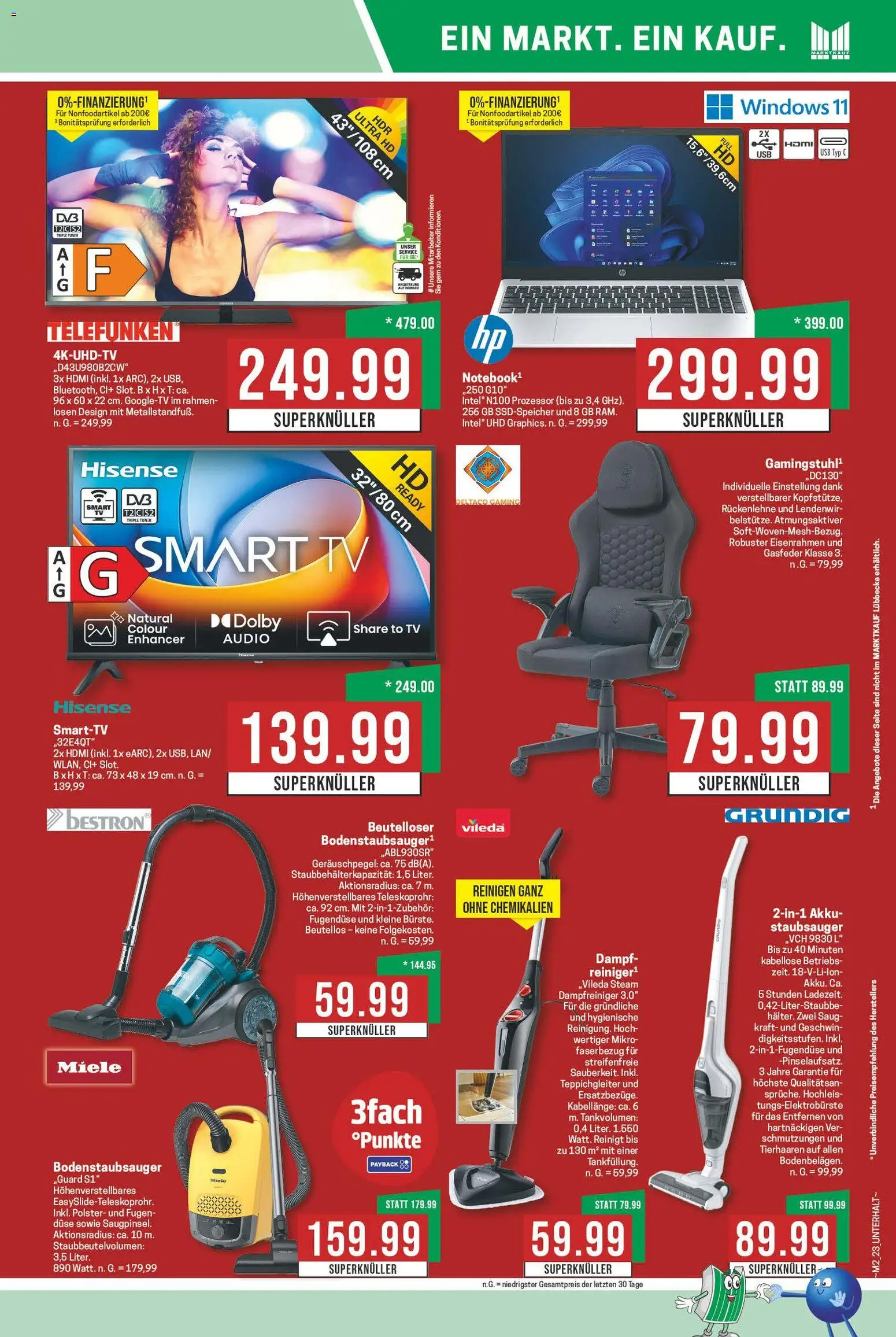 Marktkauf Prospekt 	 – gültig ab 05.01.2026 | Seite: 23 | Produkte: Miele, USB, Hisense, Smart TV